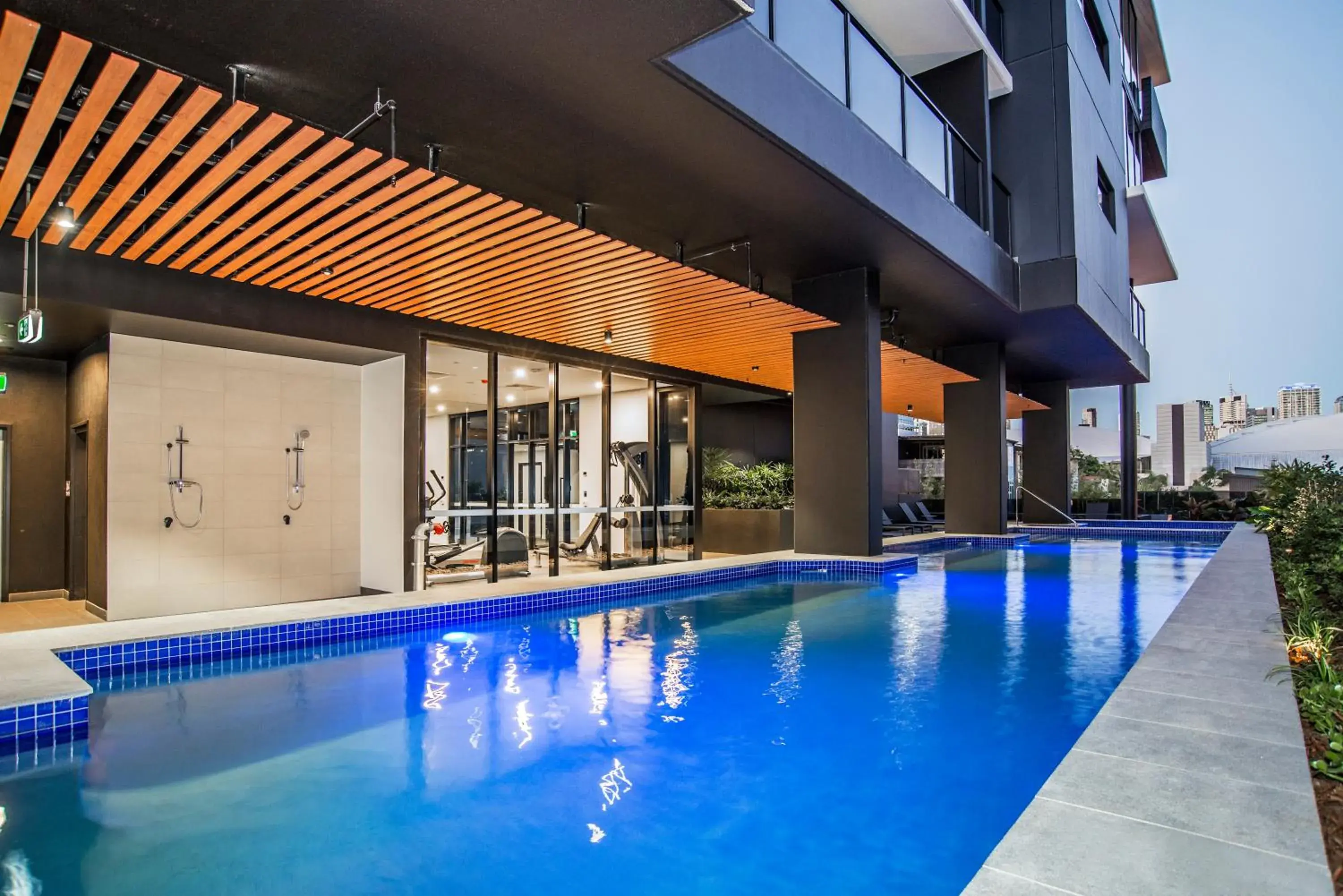 Swimming pool in Atlas Apartments by CLLIX Swimming pool in Atlas Apartments by CLLIX