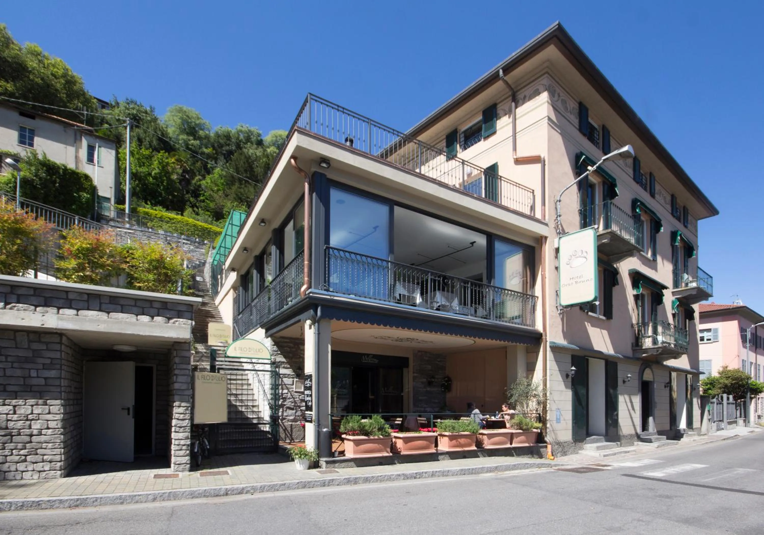 Property building in Hotel Orso Bruno