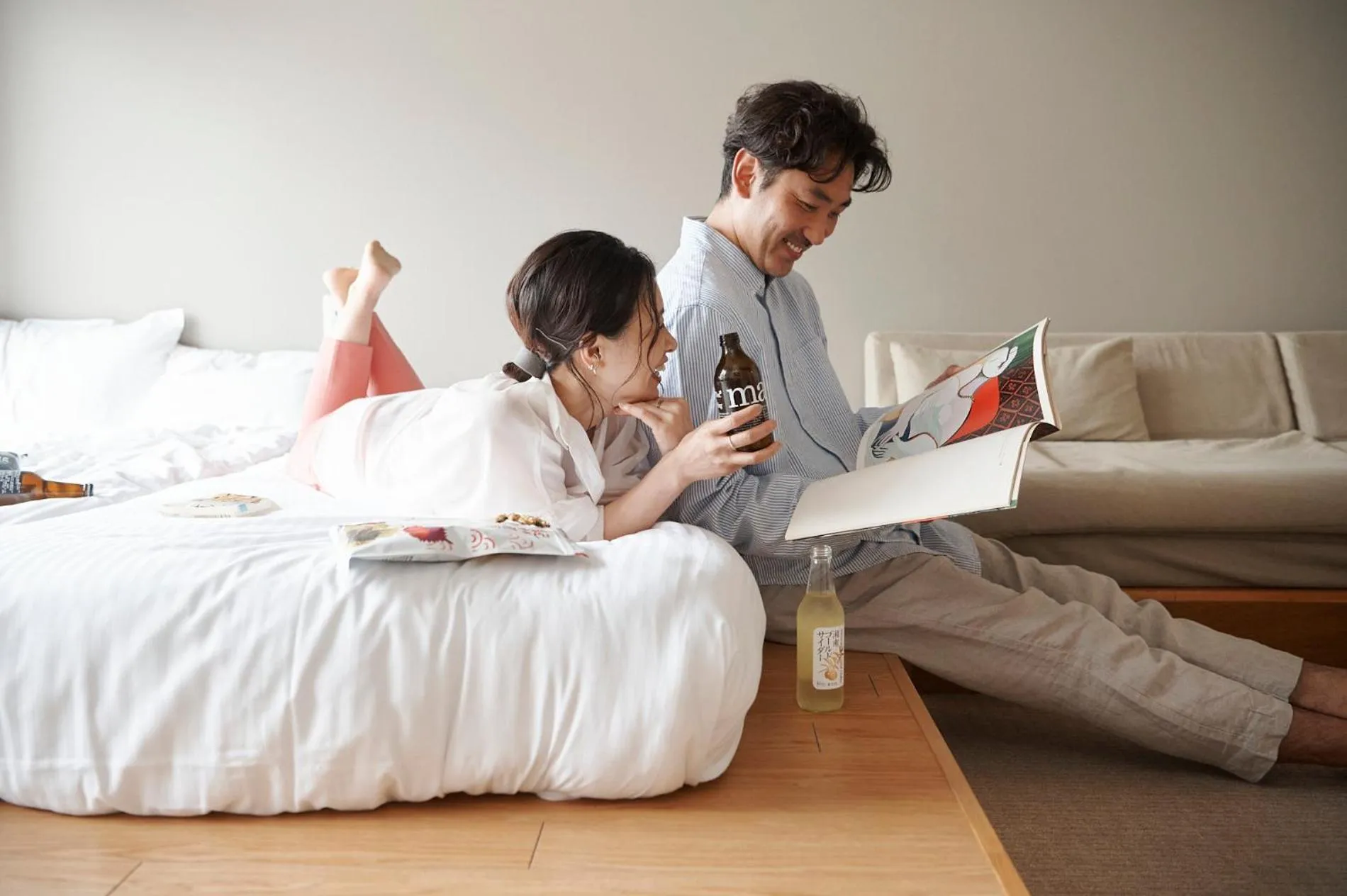 Drinks, Bed in Emblem Flow Hakone