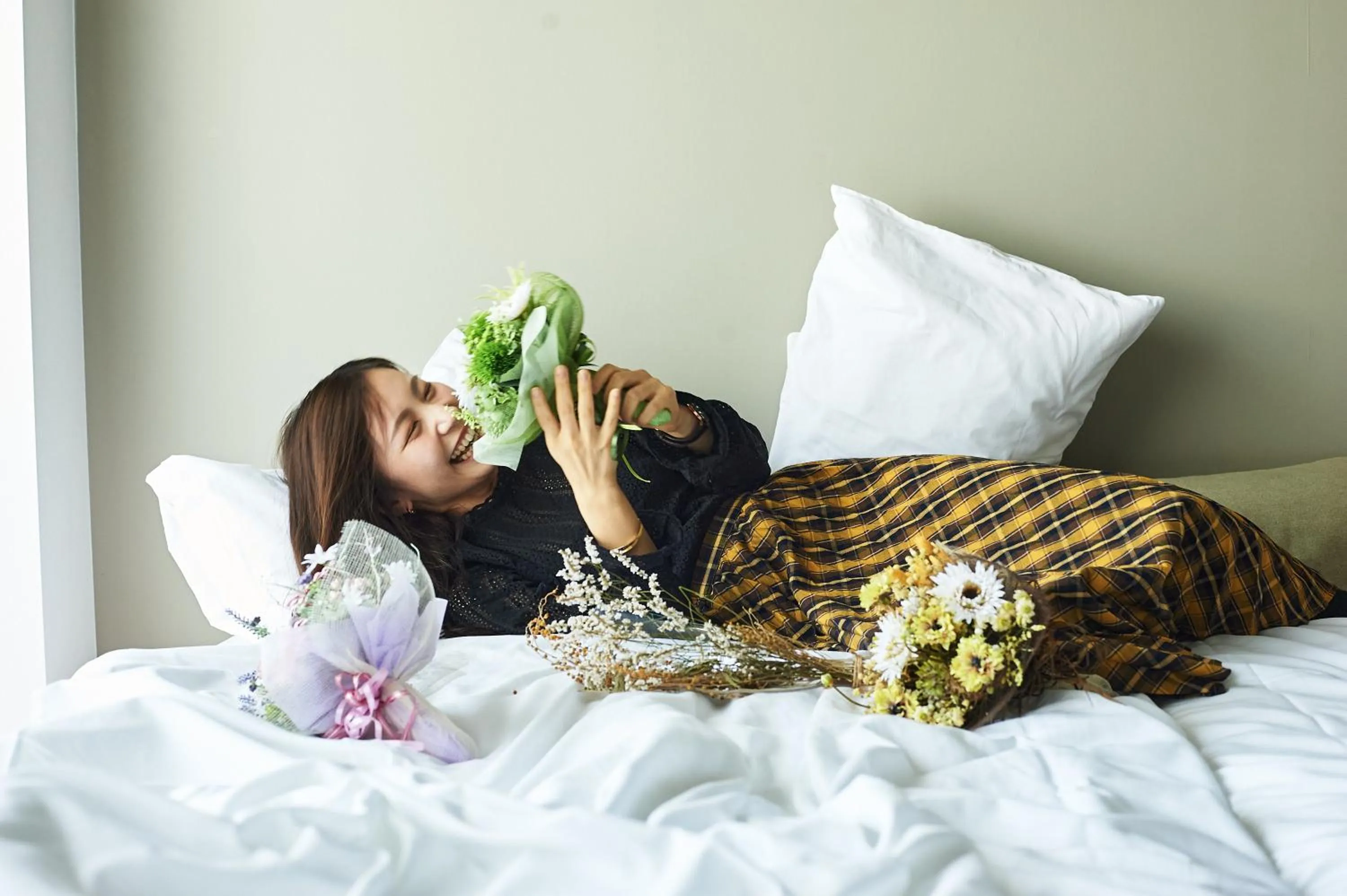 Decorative detail, Bed in Emblem Flow Hakone