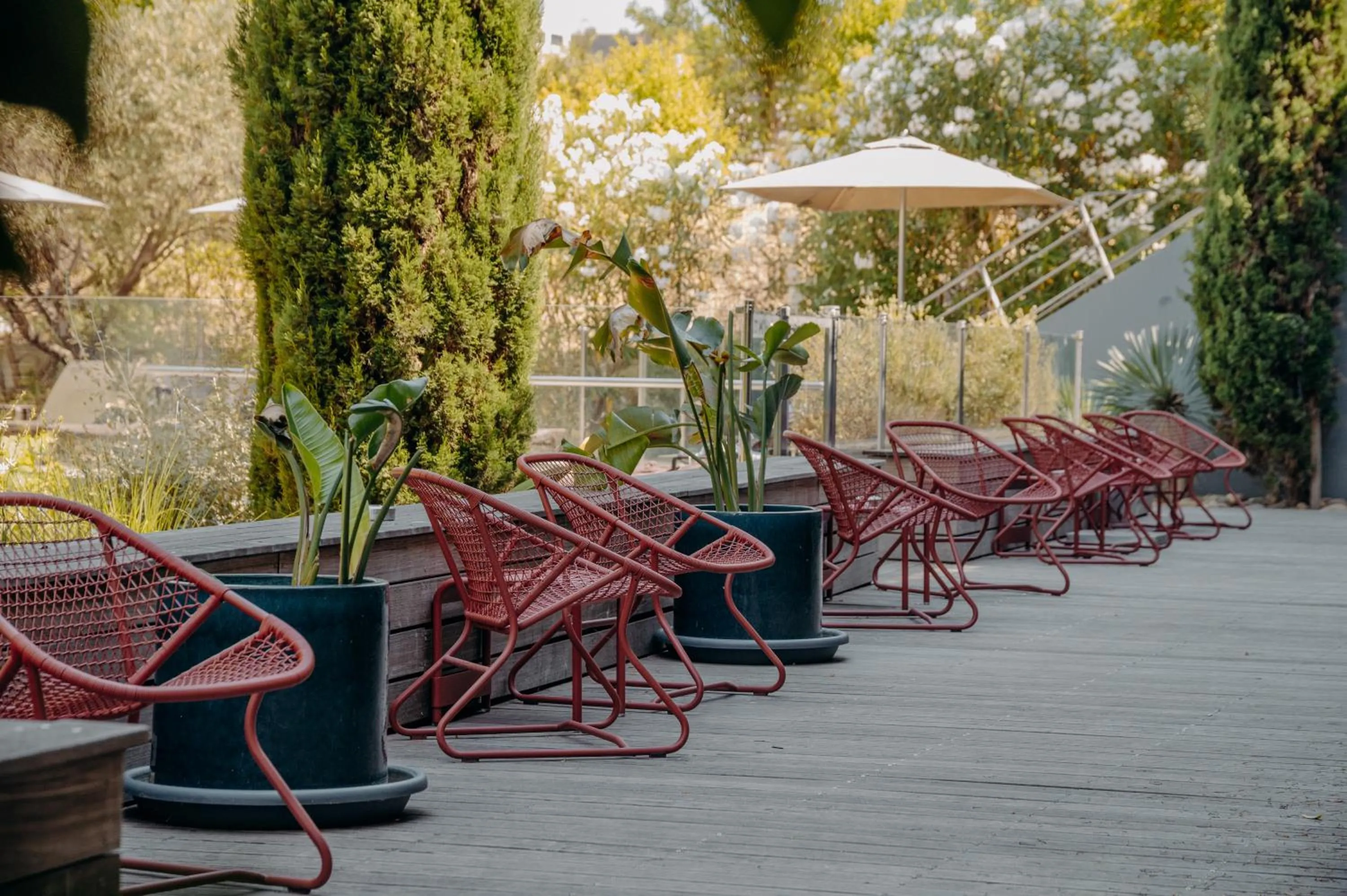 Patio in Courtyard by Marriott Montpellier