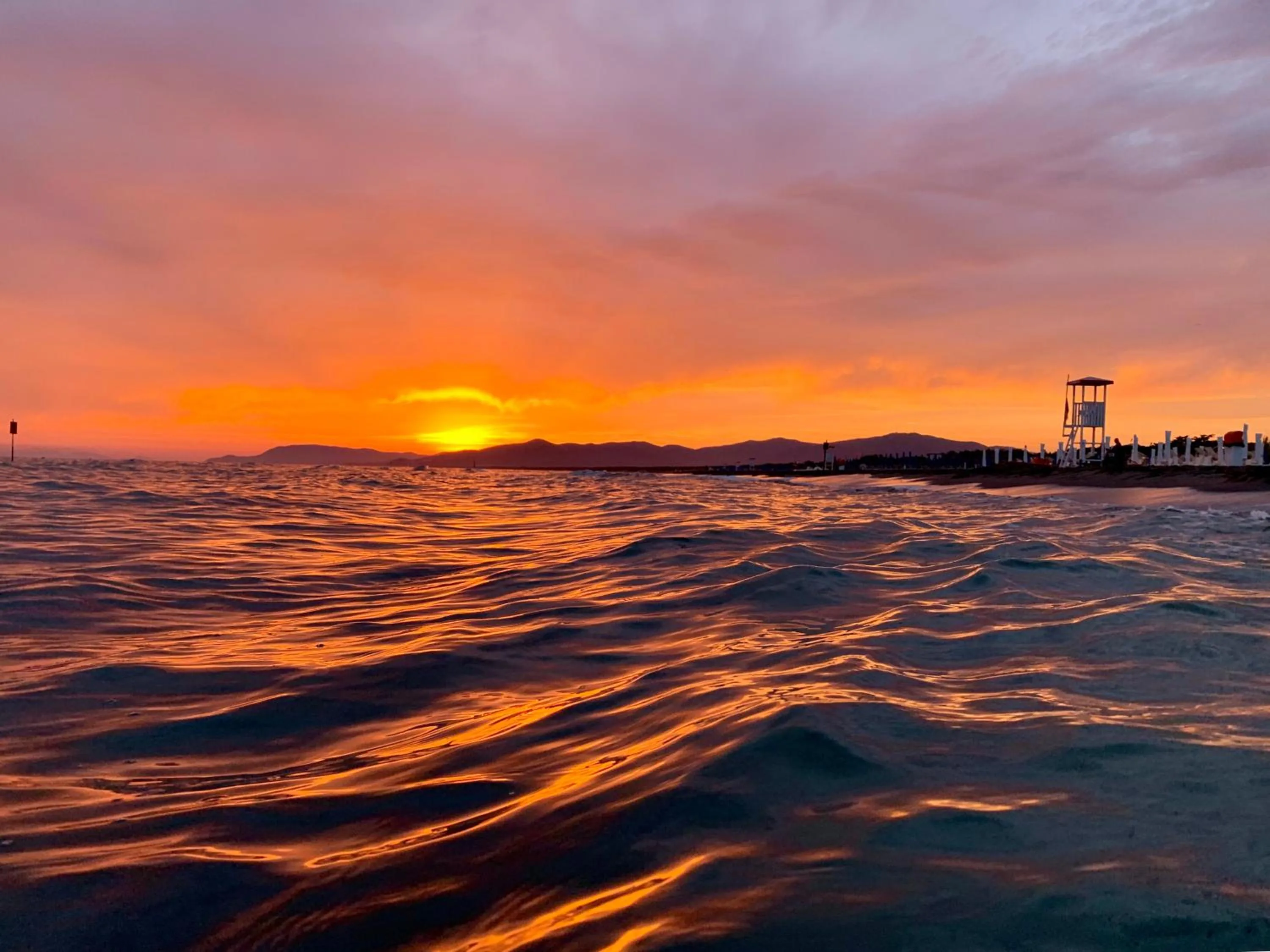 Sunset in Hotel Rosmarina