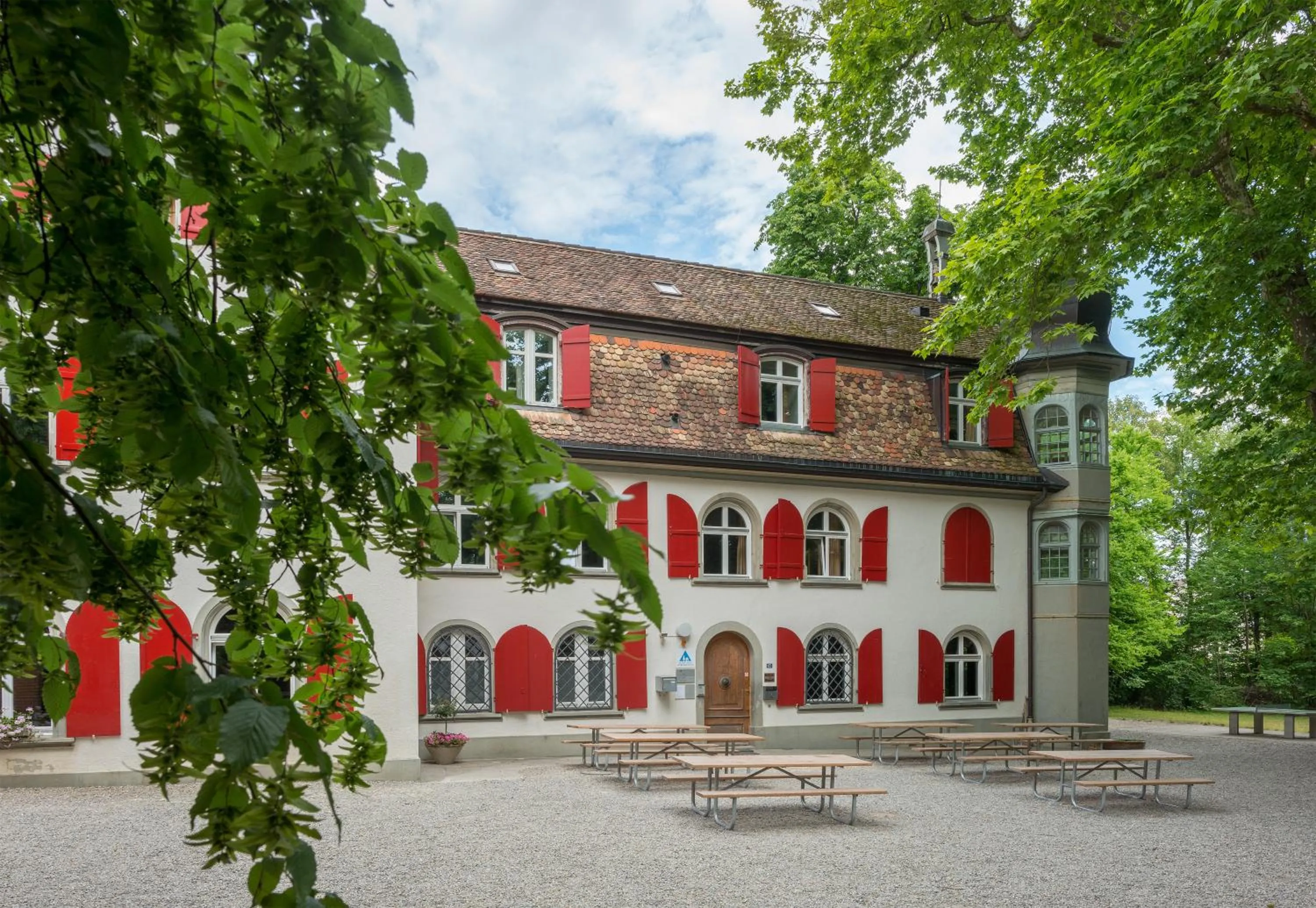 Patio in Schaffhausen Youth Hostel
