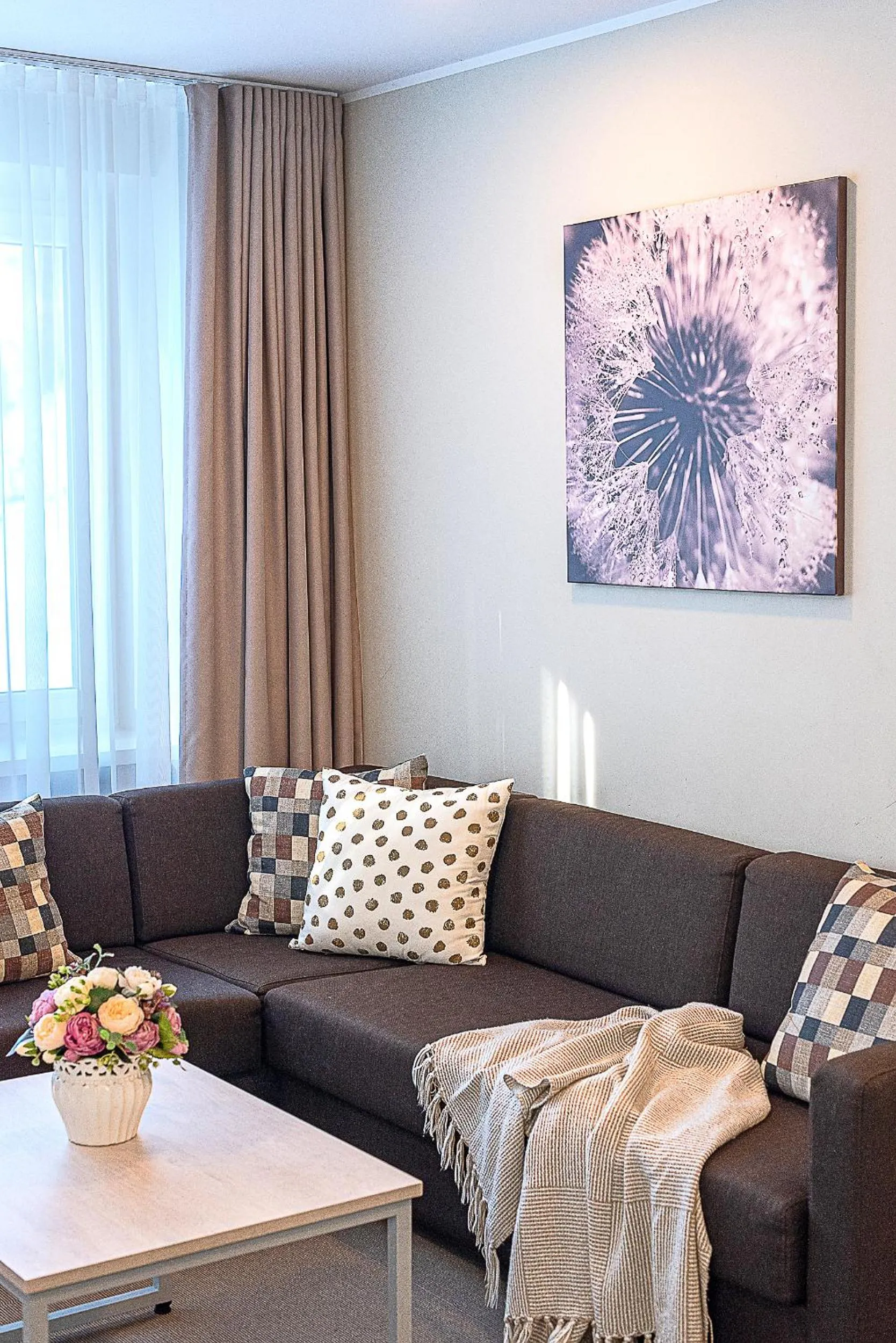 Seating area in Nykščio Namai & SPA