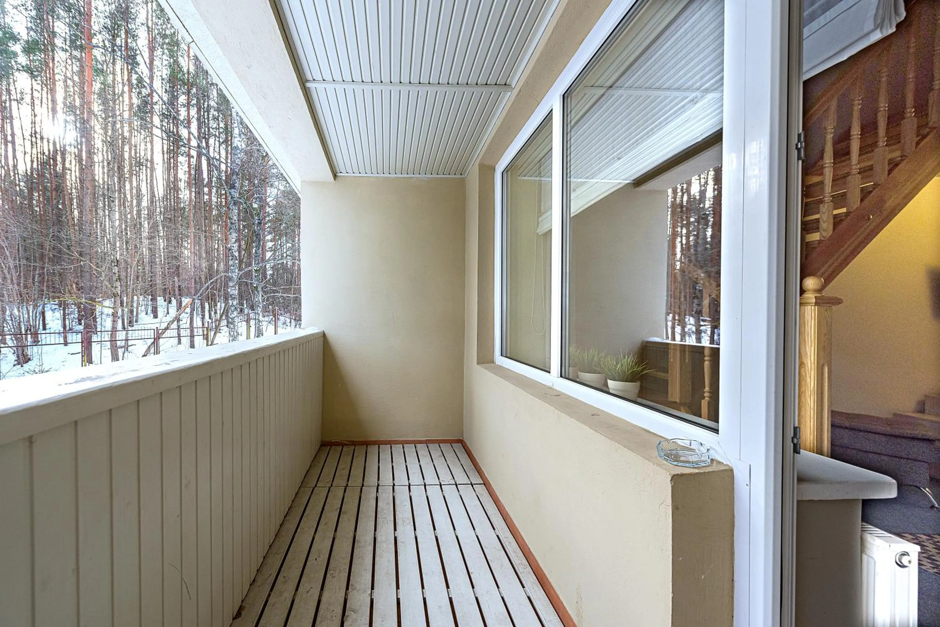 Balcony/Terrace in Nykščio Namai & SPA