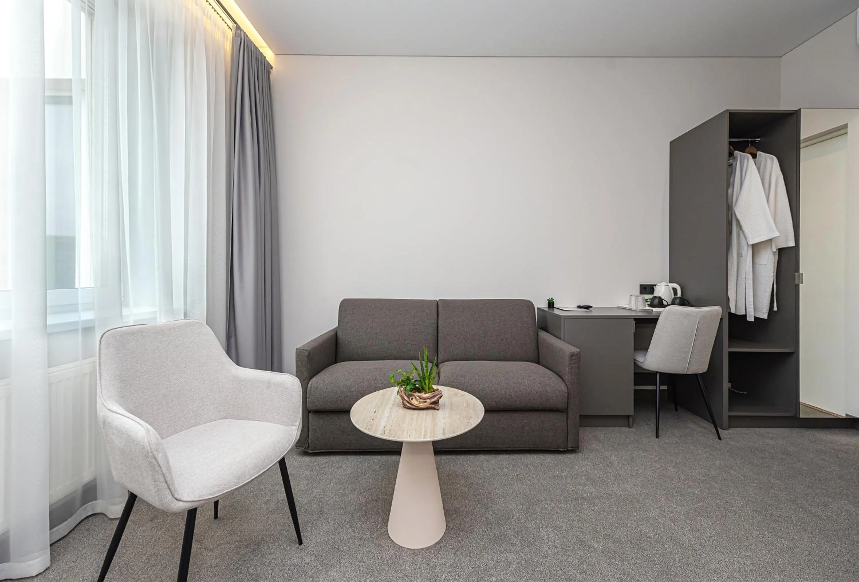 Seating area in Nykščio Namai & SPA