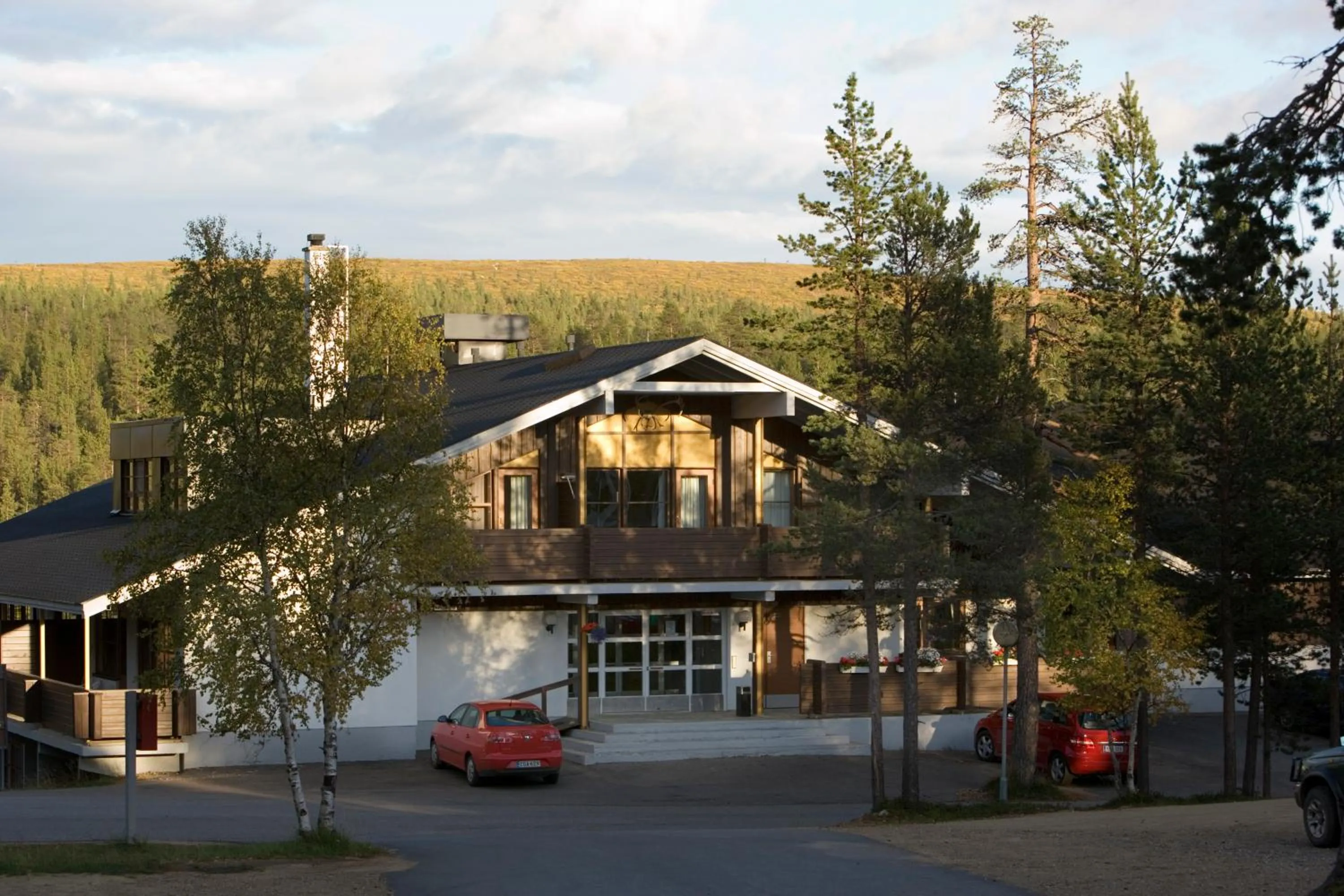 Facade/entrance in Santa's Hotel Tunturi