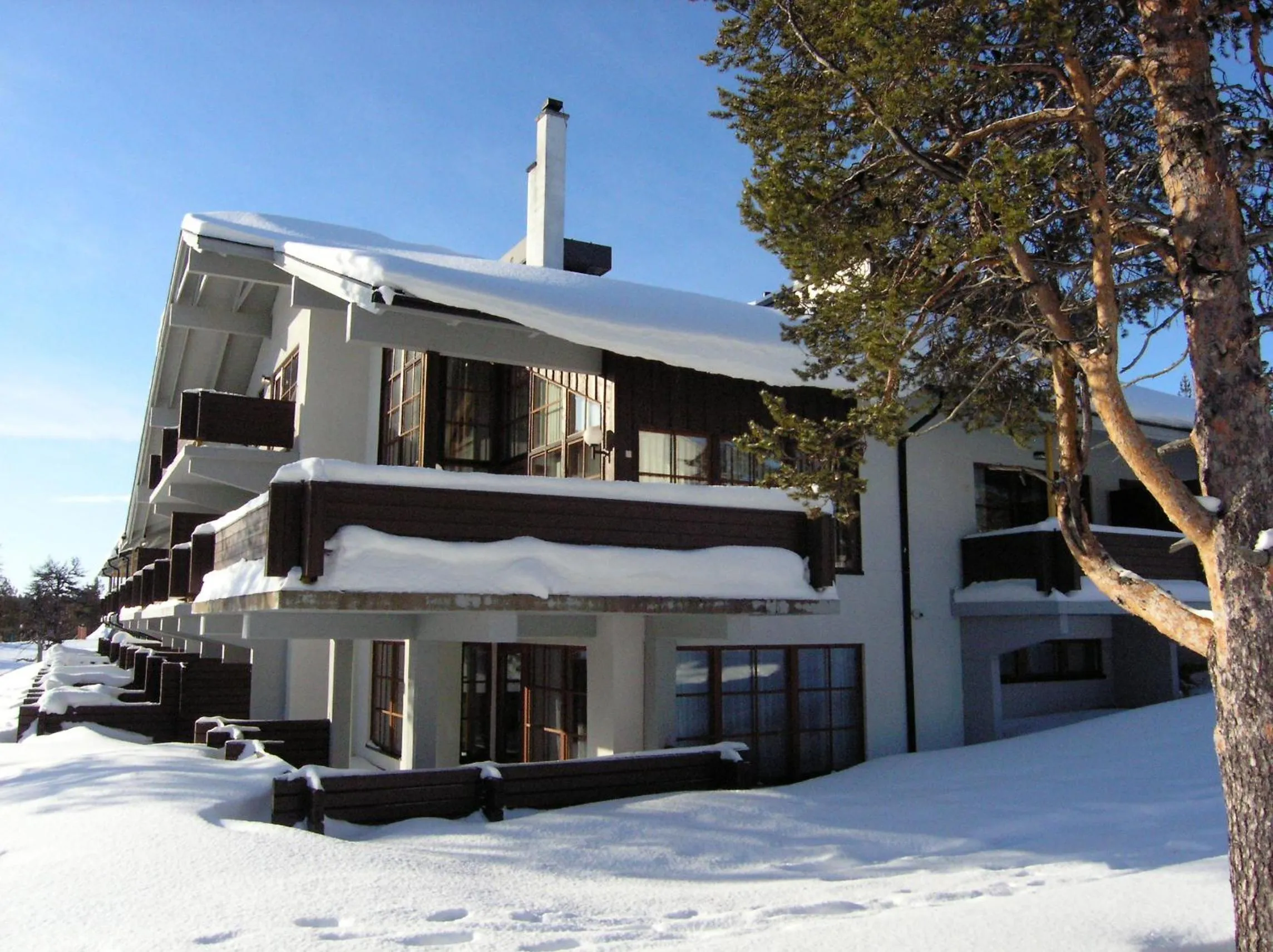 Facade/entrance in Santa's Hotel Tunturi