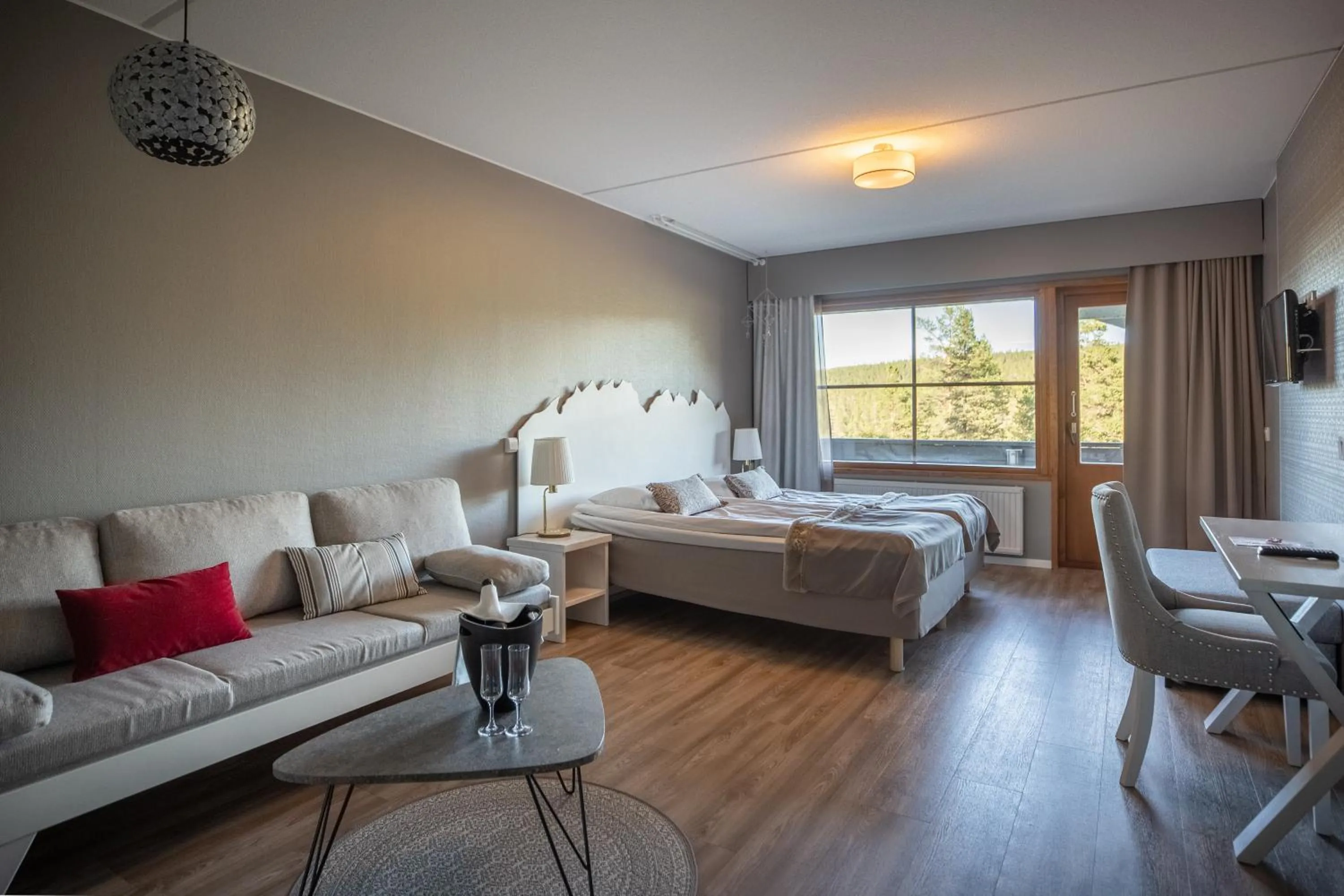 Bed in Santa's Hotel Tunturi