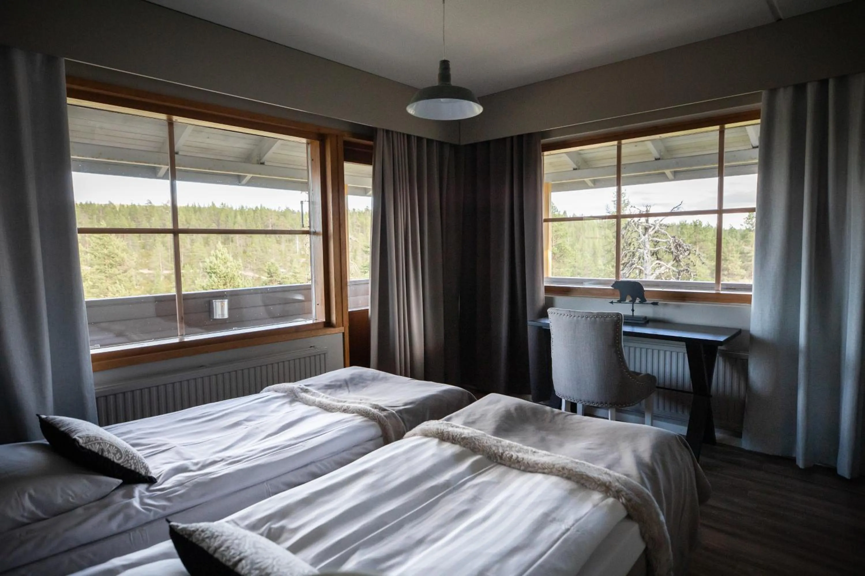 Bedroom, Bed in Santa's Hotel Tunturi