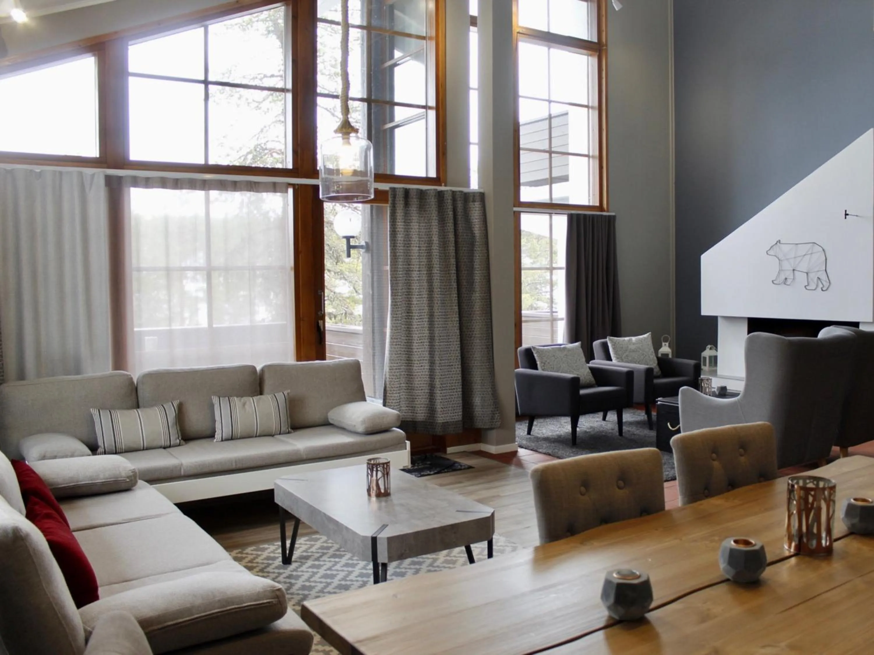 Living room in Santa's Hotel Tunturi