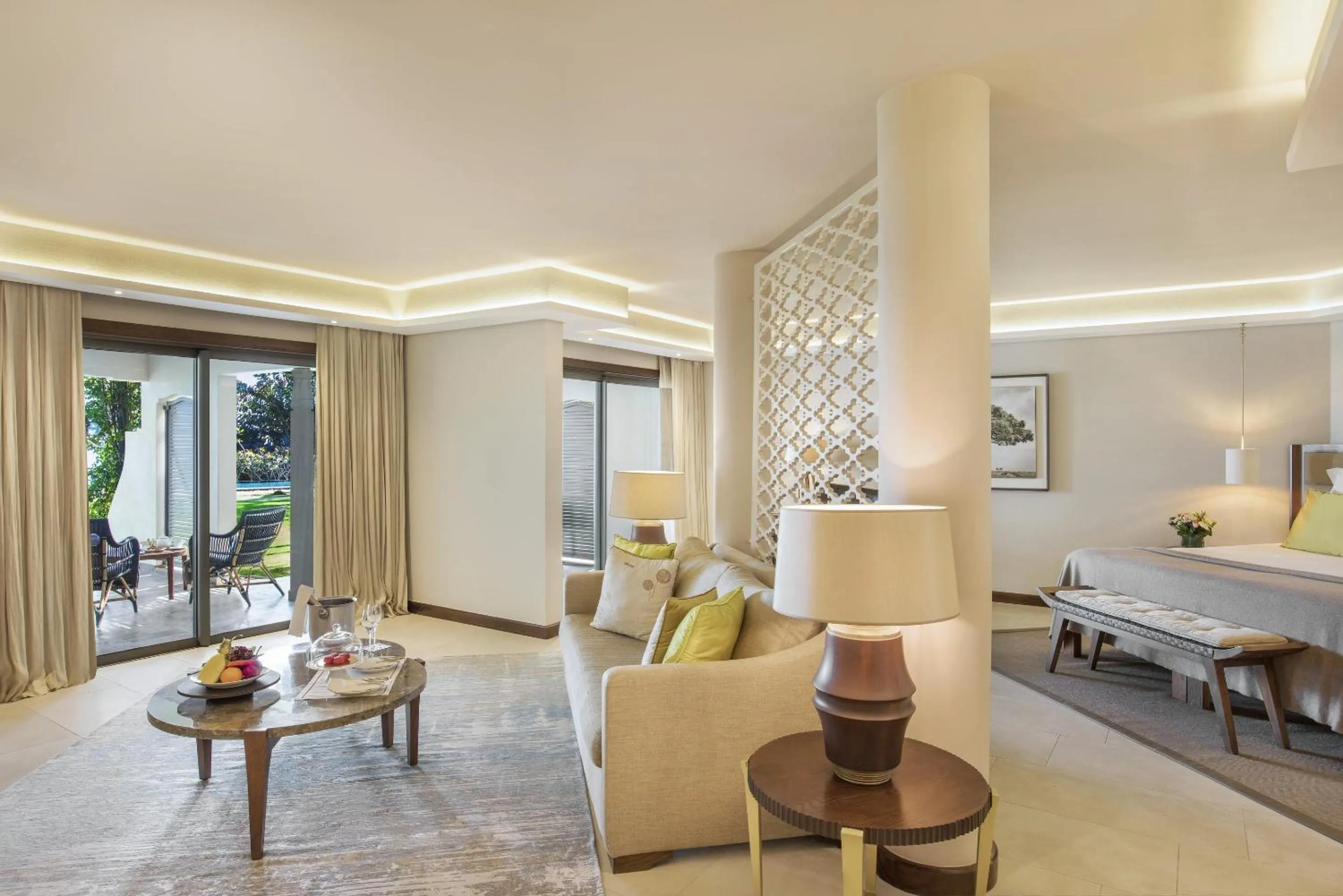 Living room in Royal Palm Beachcomber Luxury