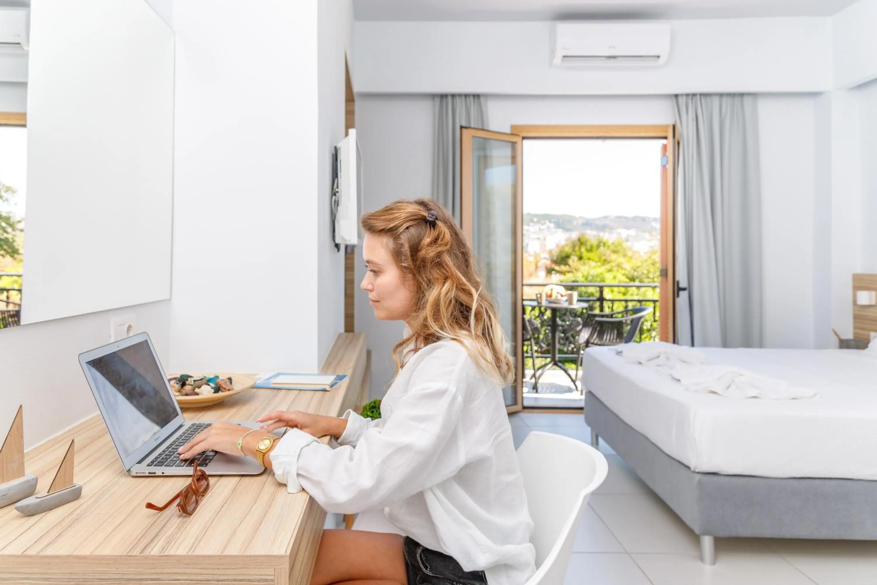 Bedroom, Bed in Notus Chania Crete