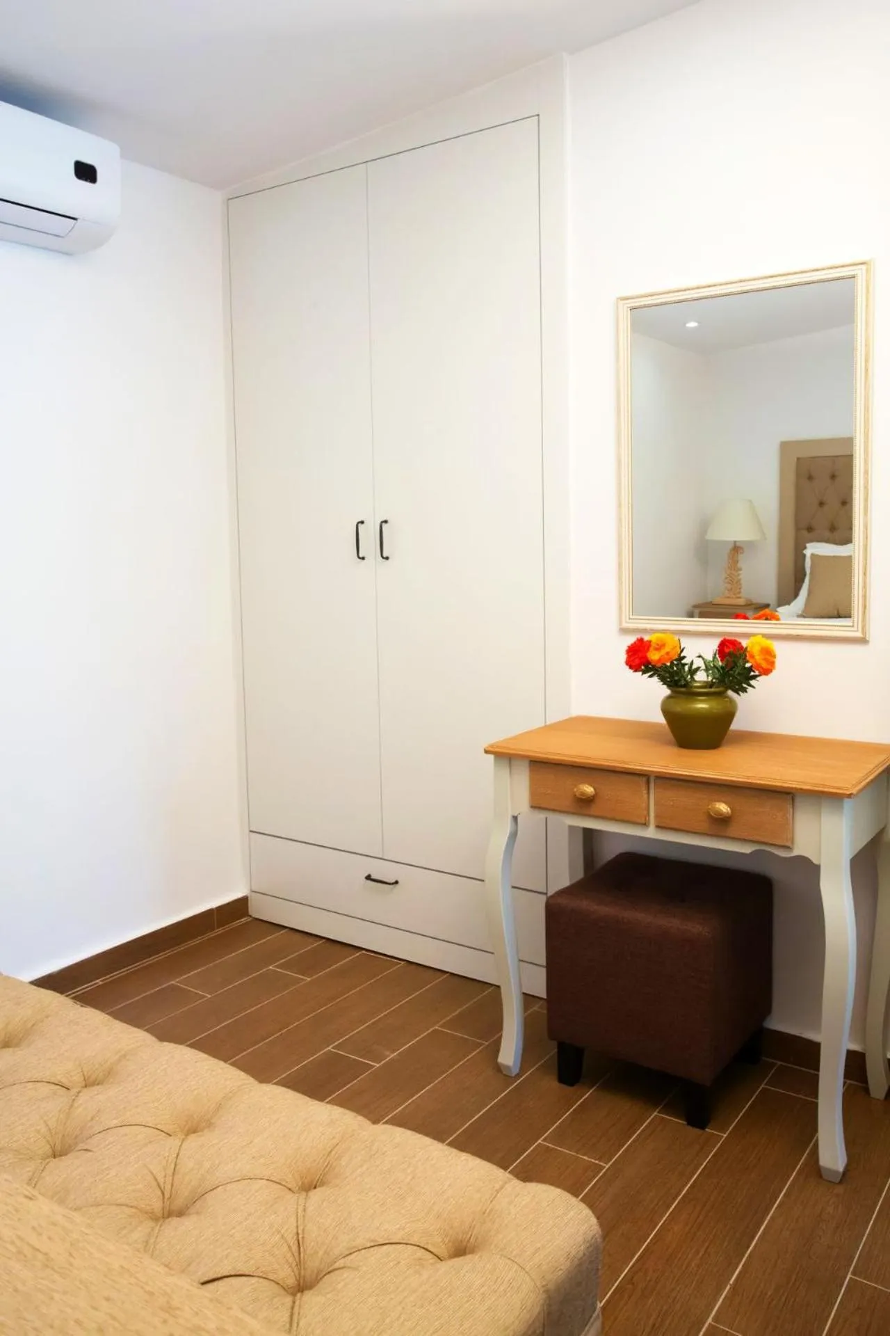 Bedroom in Salonikiou Beach Apartments & Villas