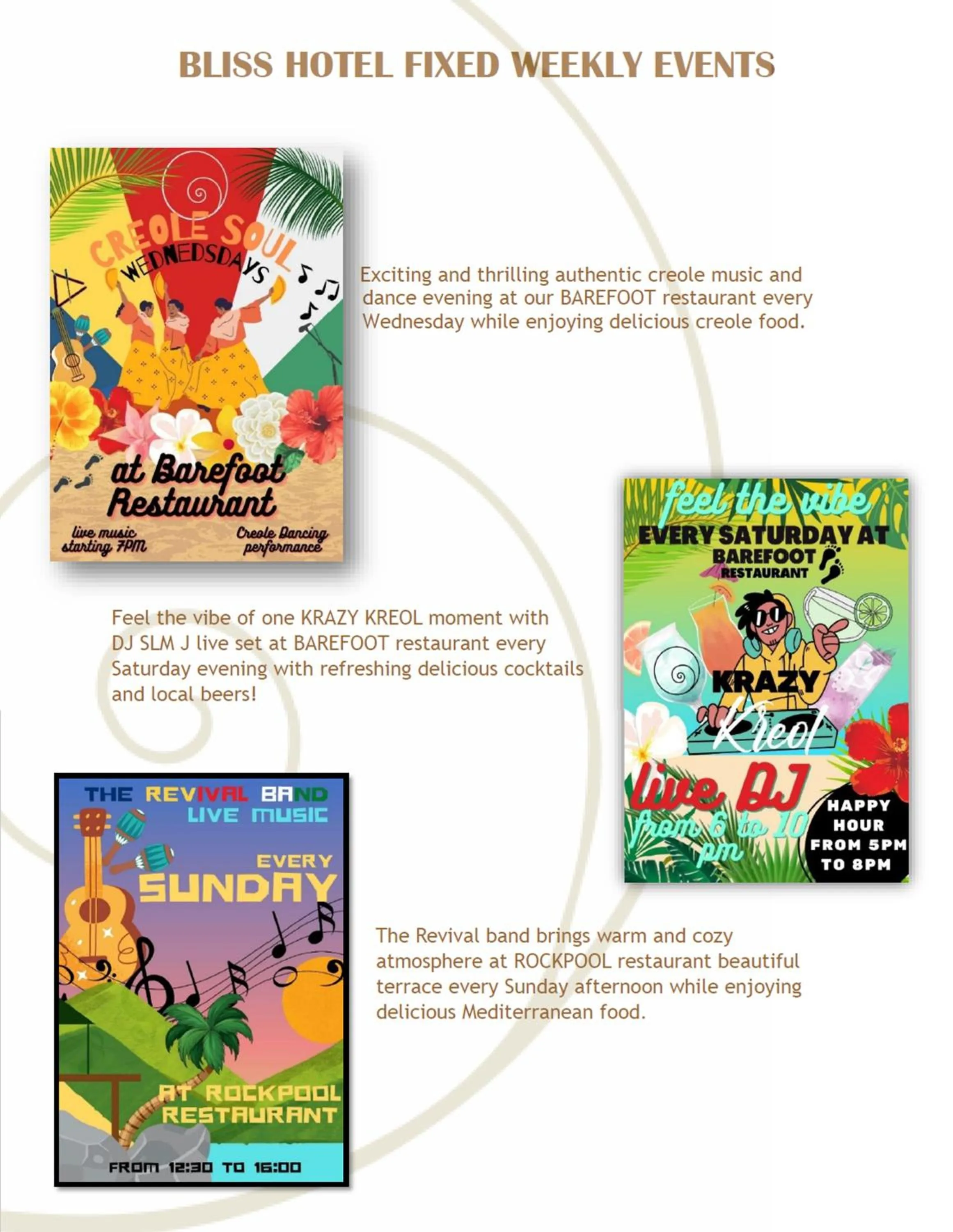 Restaurant/places to eat in Bliss Boutique Hotel Seychelles