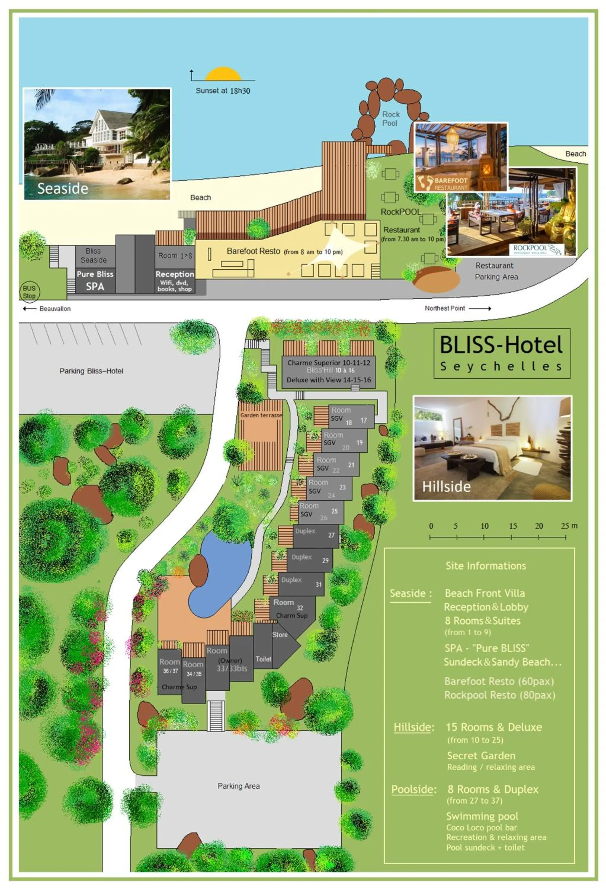Bird's eye view in Bliss Boutique Hotel Seychelles