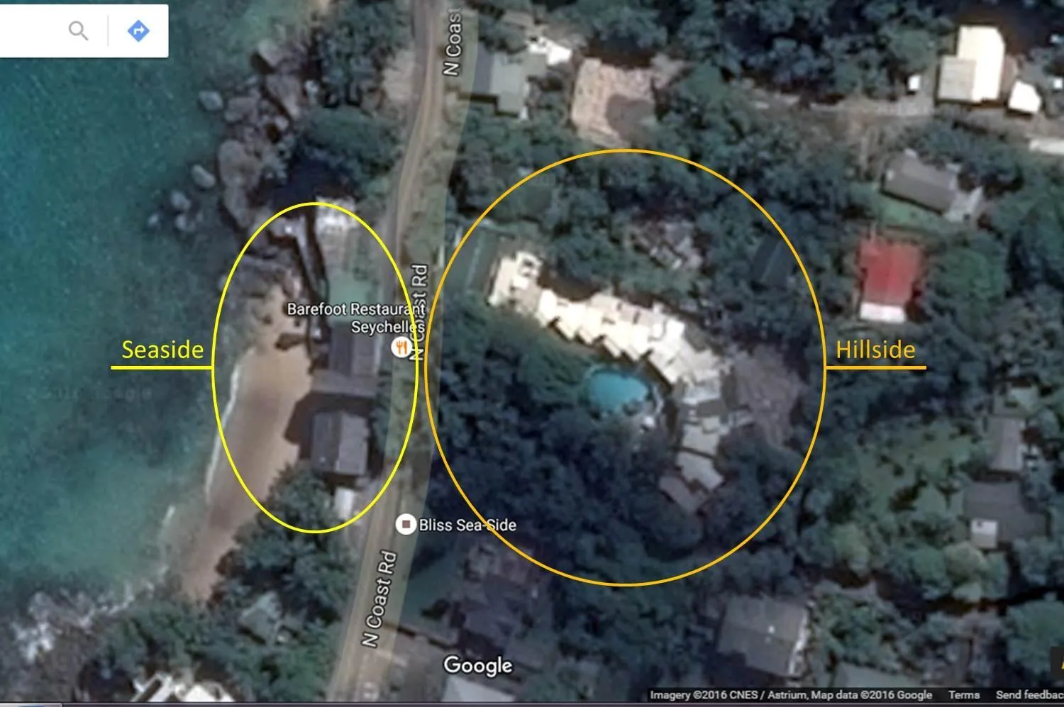 Property building in Bliss Boutique Hotel Seychelles