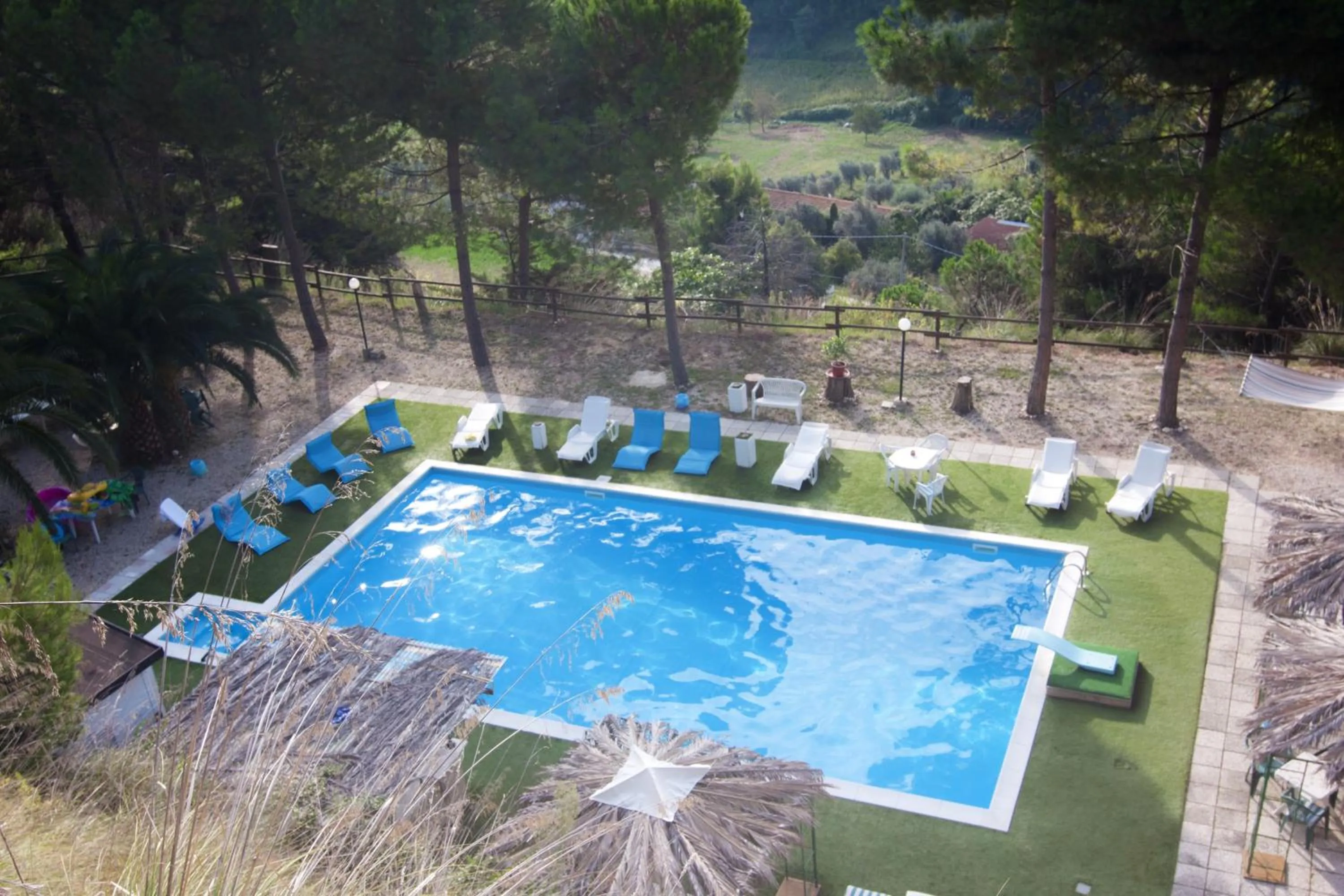 Pool view in Il Corbezzolo