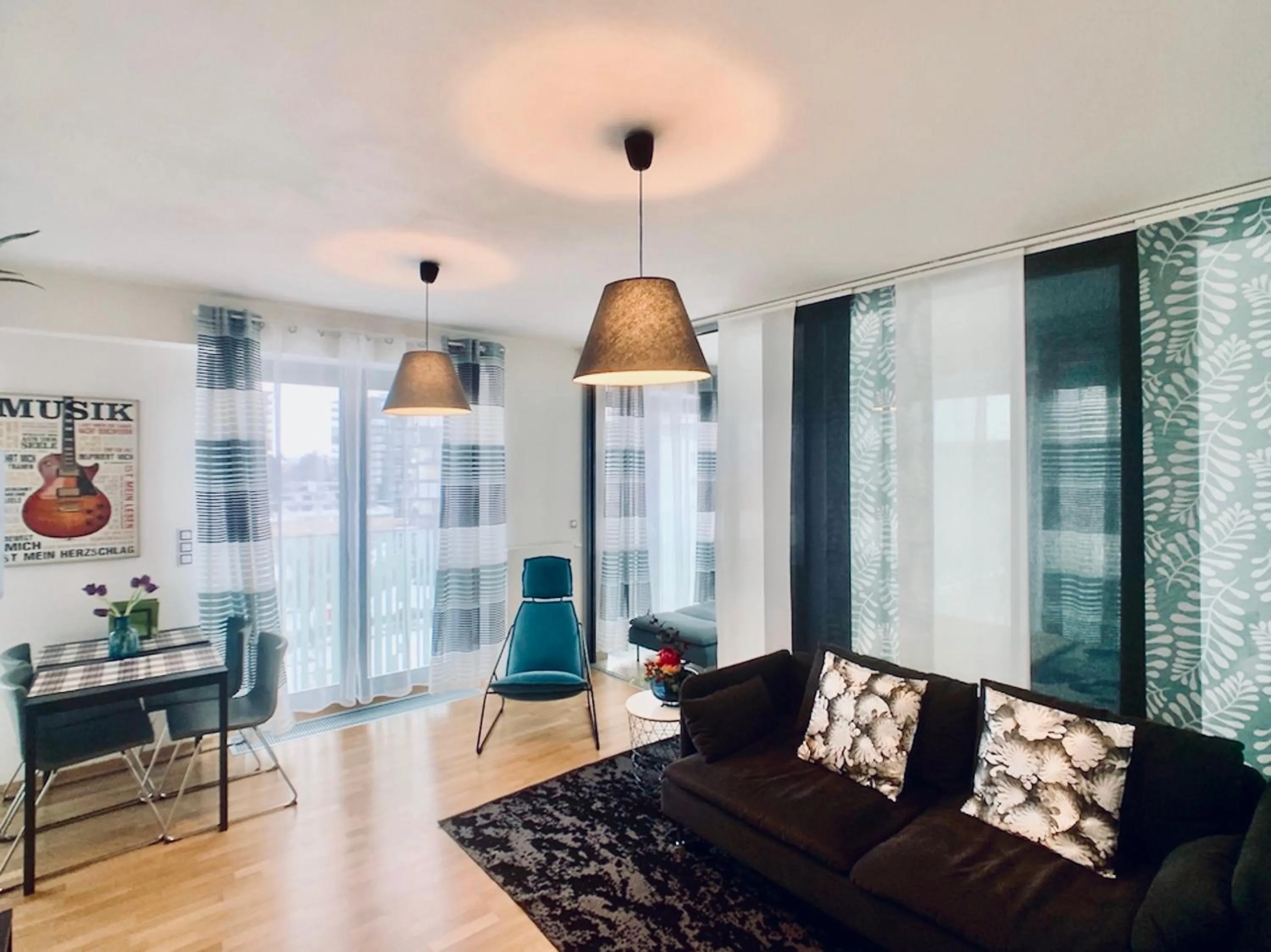 Living room in ART Garden Towers Prague