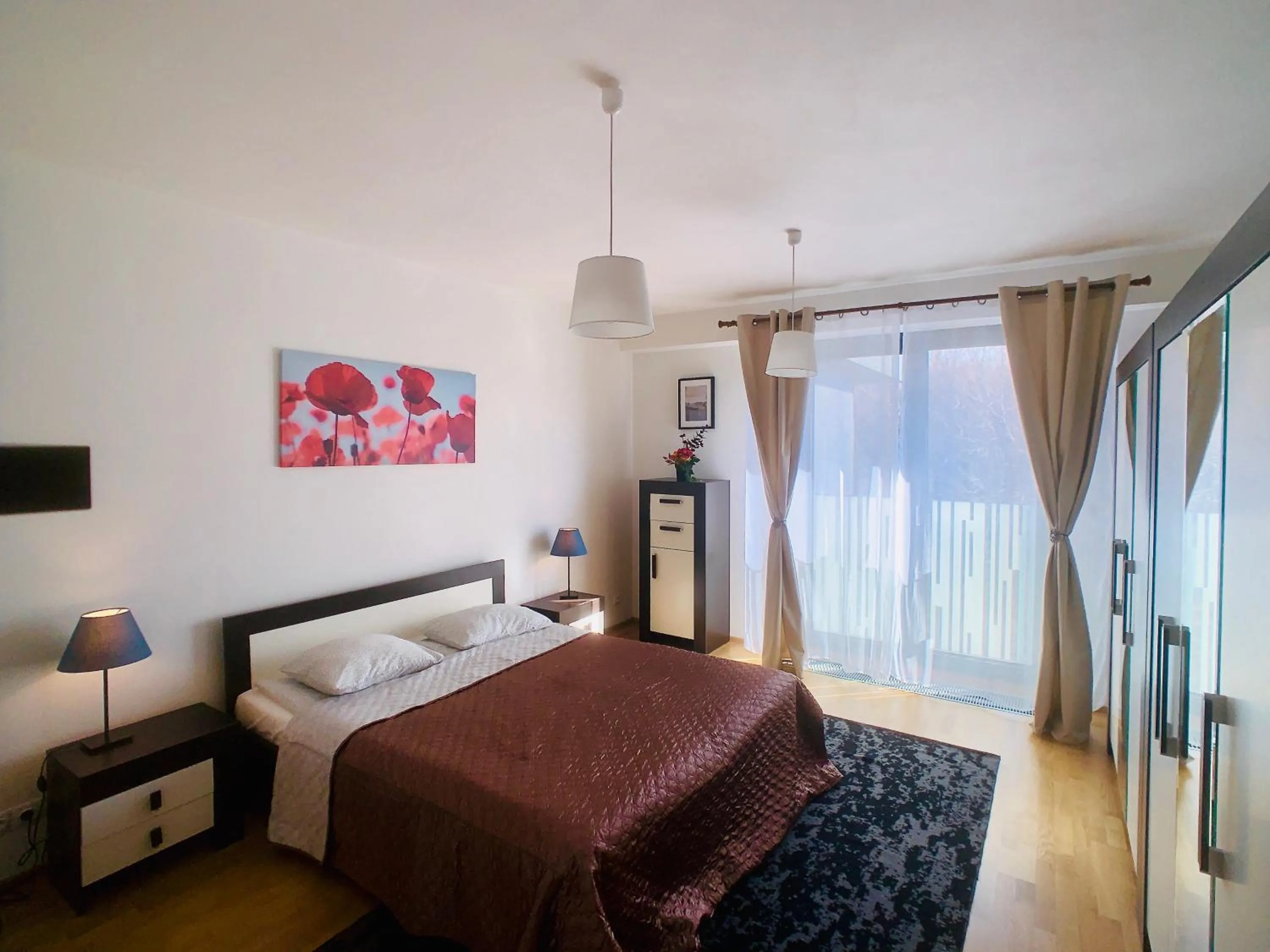 Bed in ART Garden Towers Prague