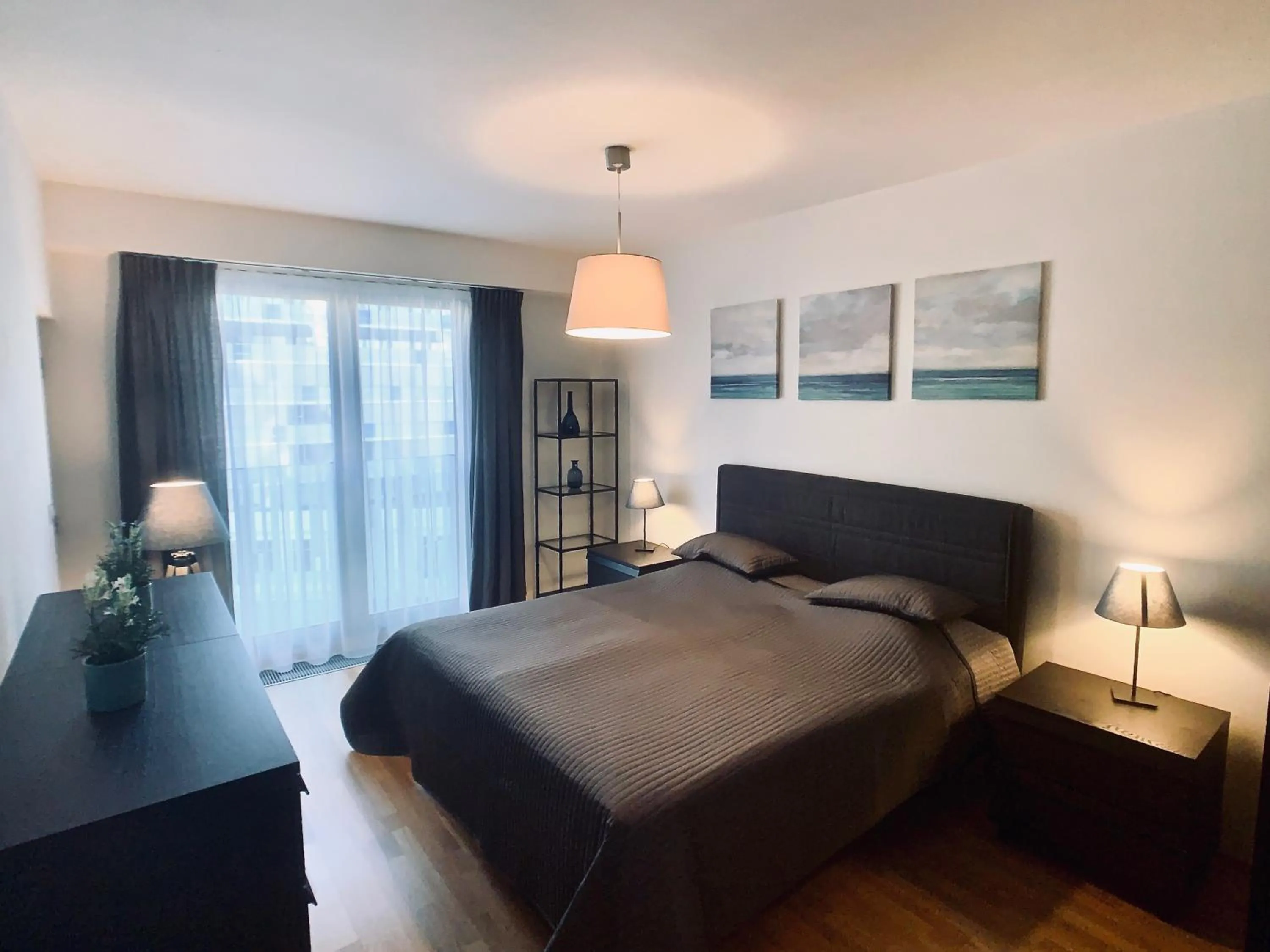 Bed in ART Garden Towers Prague