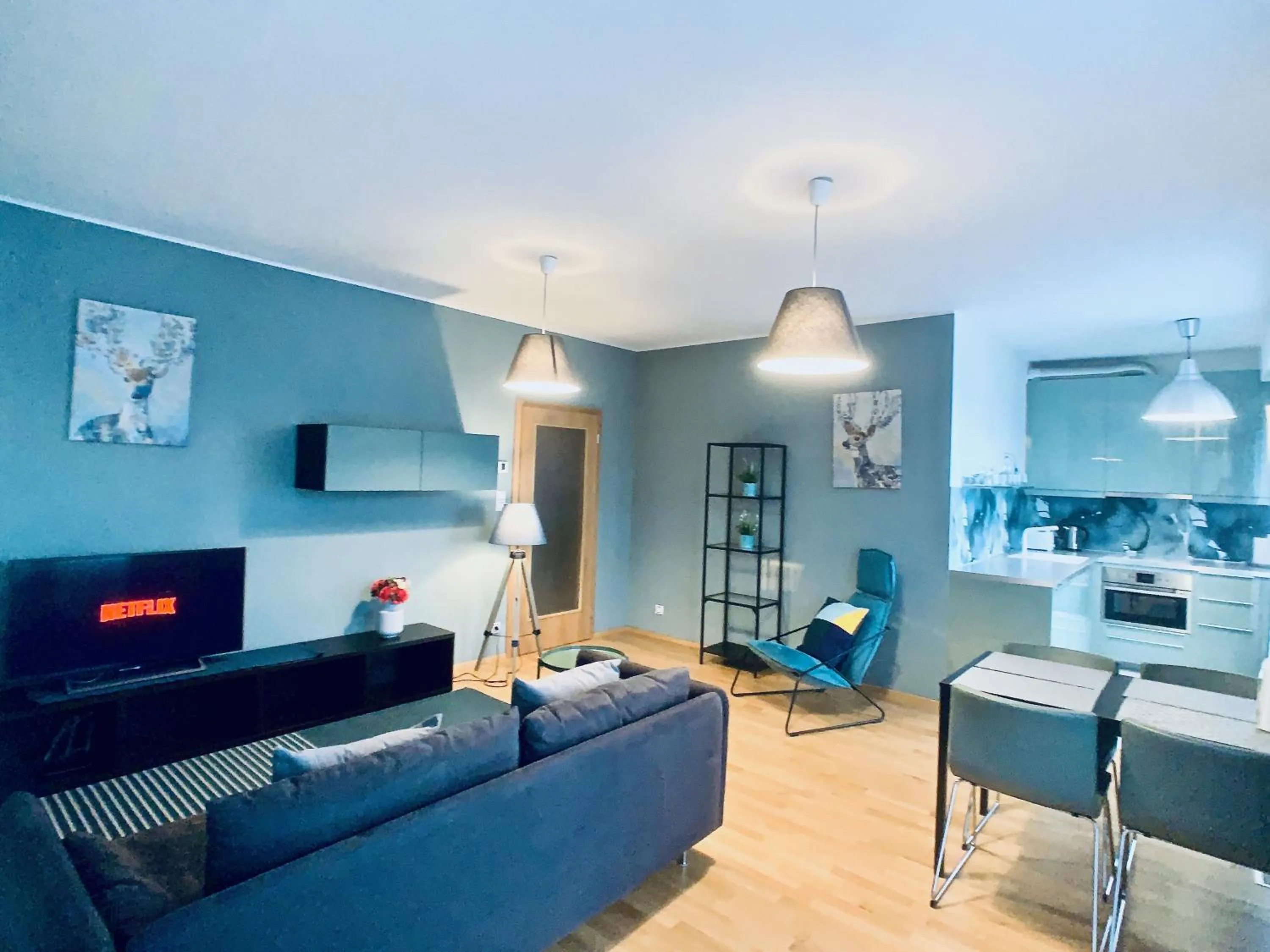 Communal lounge/ TV room in ART Garden Towers Prague