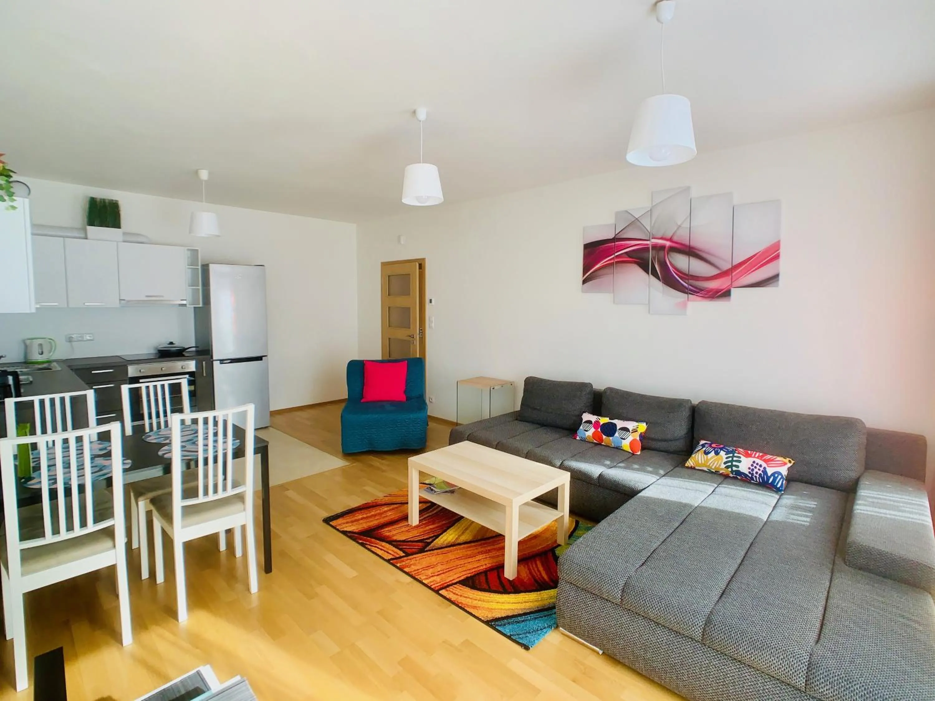 Living room in ART Garden Towers Prague