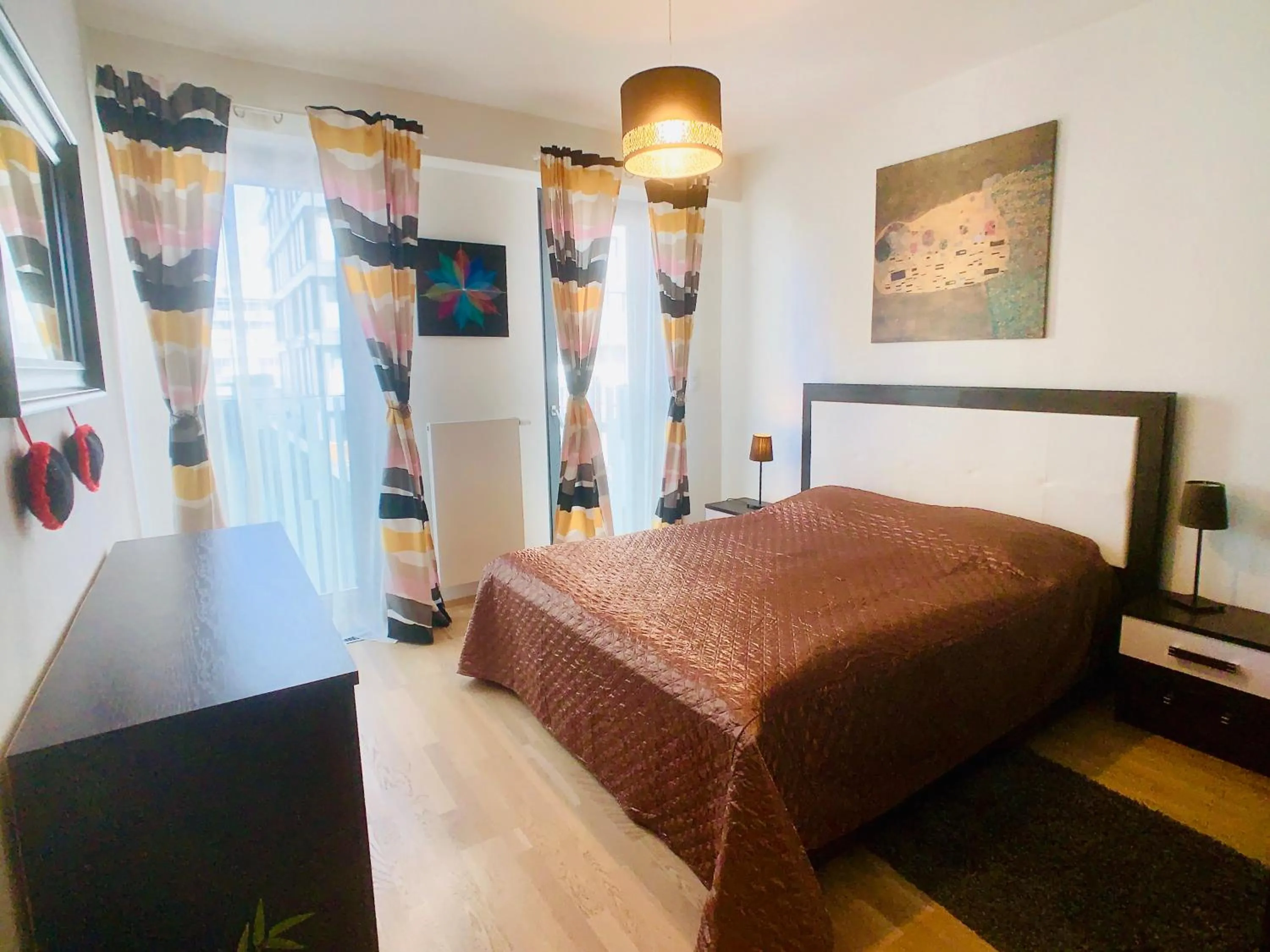 Bed in ART Garden Towers Prague