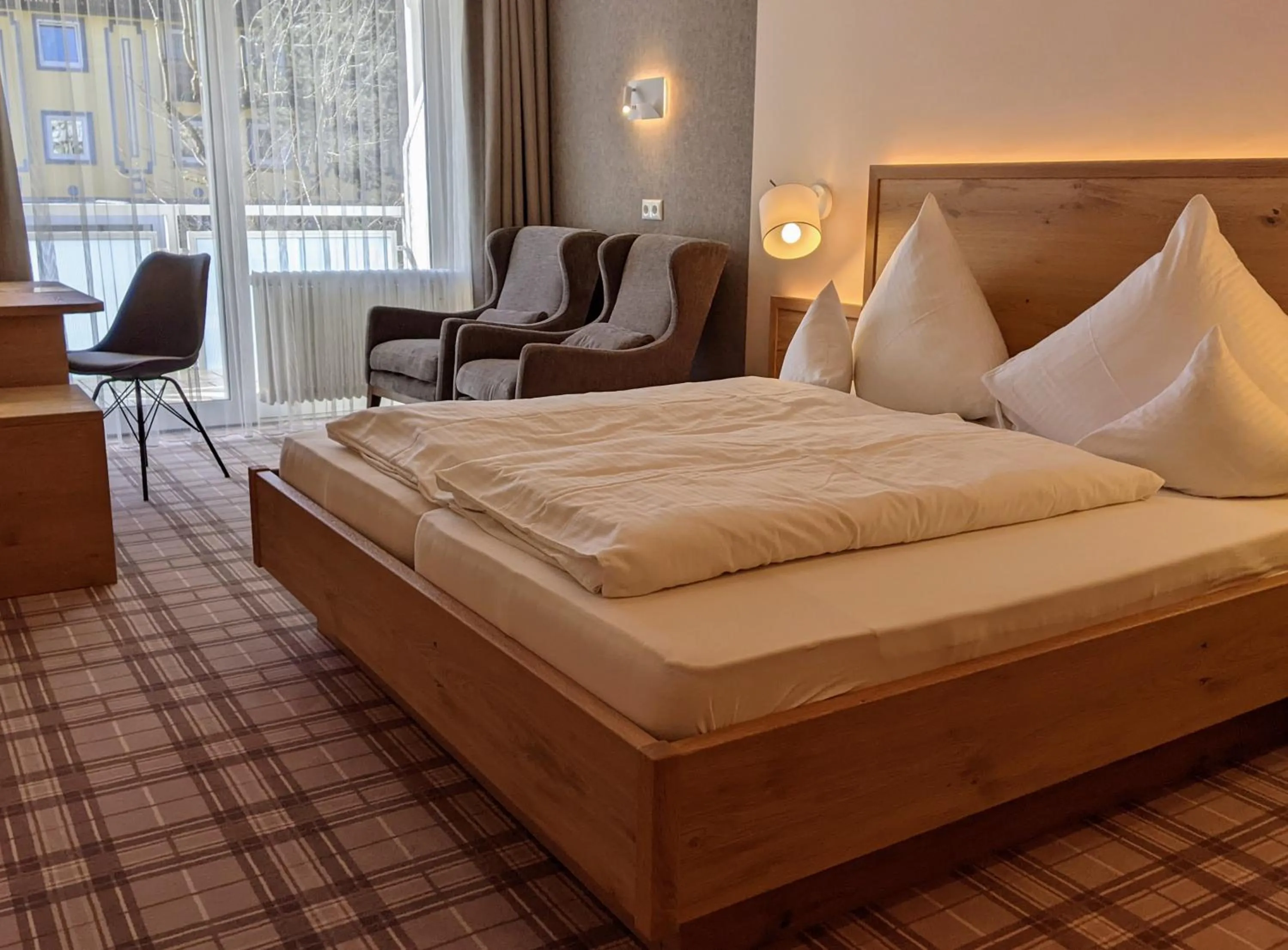 Bed in Hotel Germania