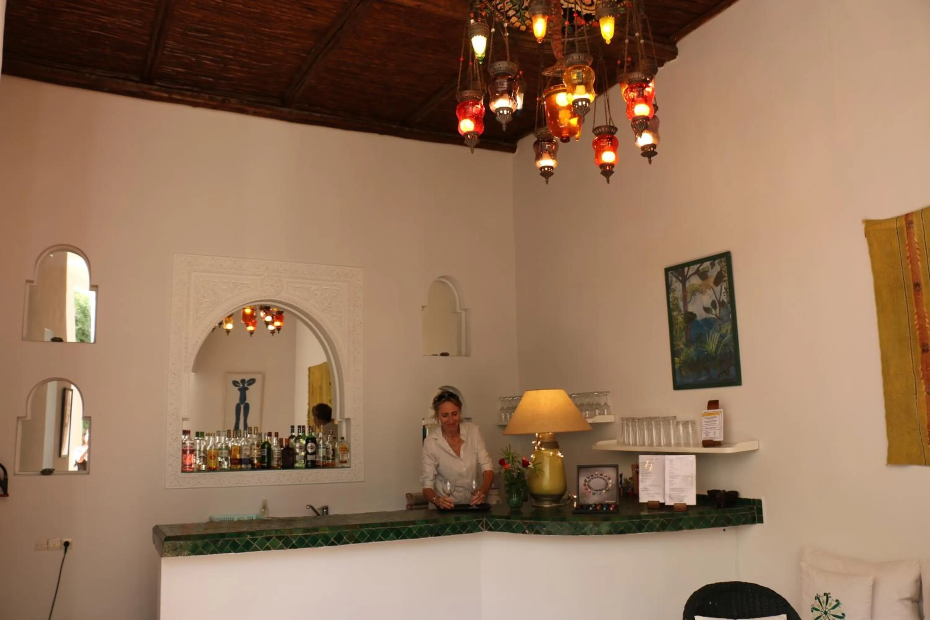 Lounge or bar in Riad Chergui