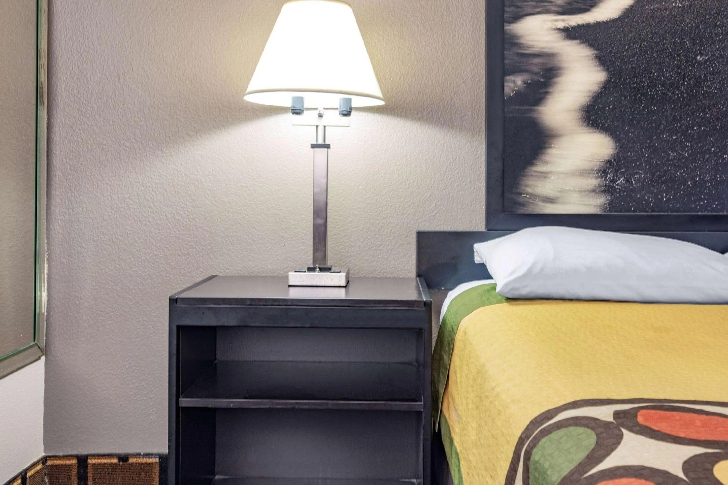 hair dresser, Bed in Super 8 by Wyndham League City Kemah Area