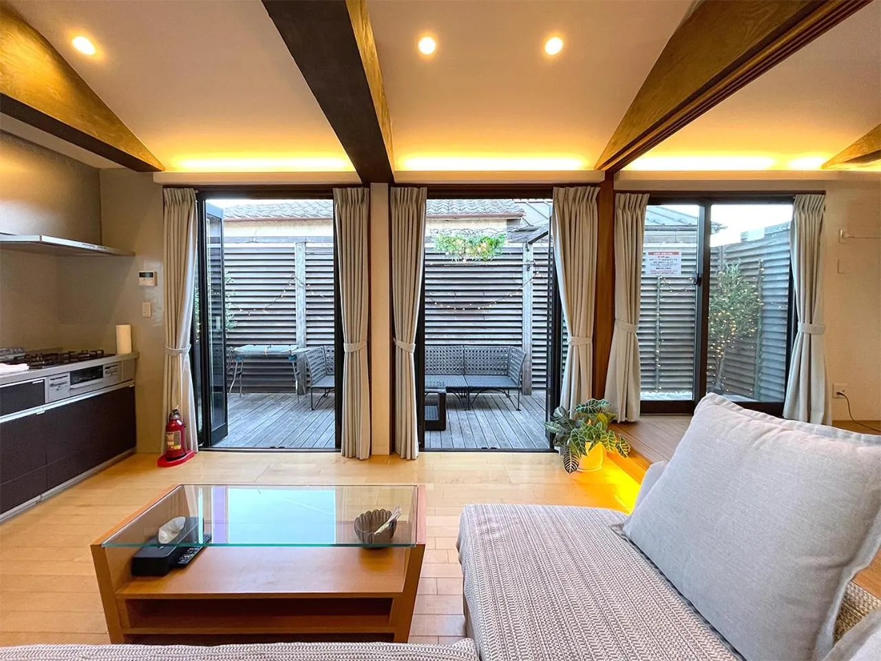 Living room in ASAKUSA EAST Terrace - KANDO