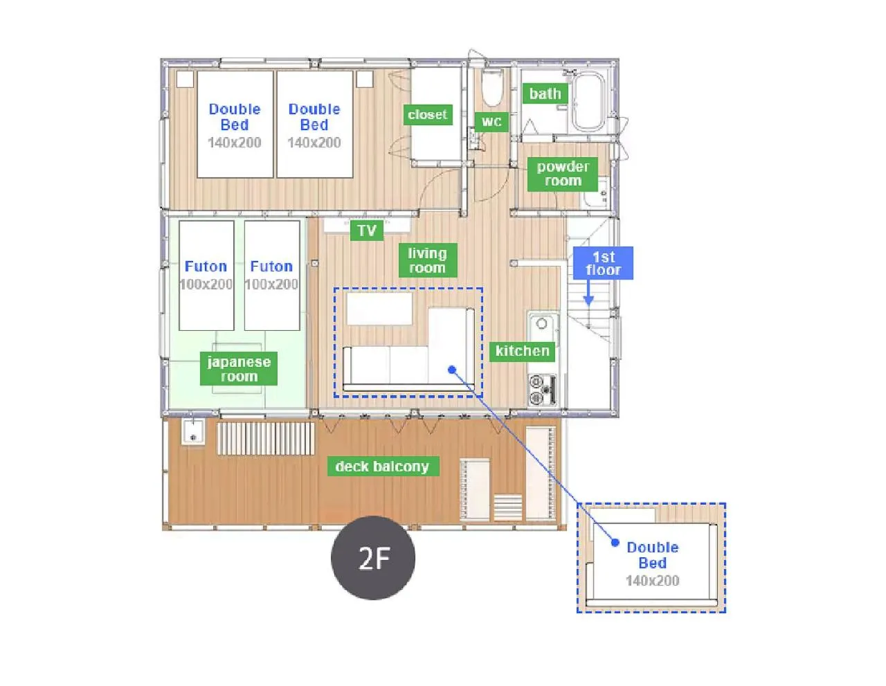 Floor plan in ASAKUSA EAST Terrace - KANDO