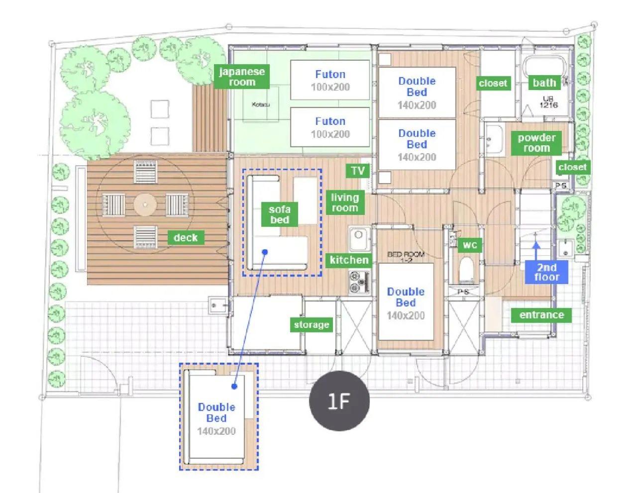 Floor plan in ASAKUSA EAST Terrace - KANDO