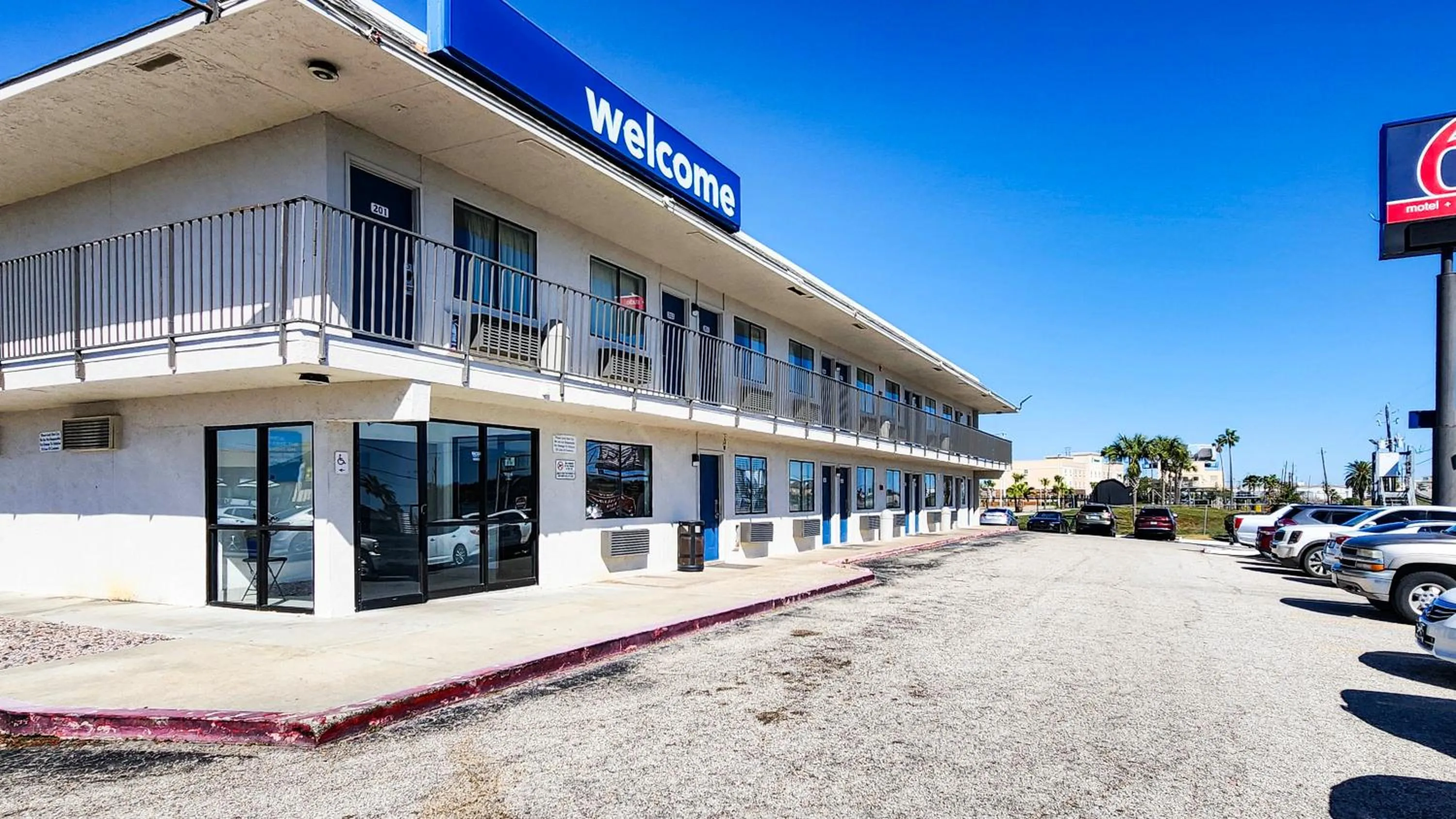 Facade/entrance in Motel 6-Galveston, TX
