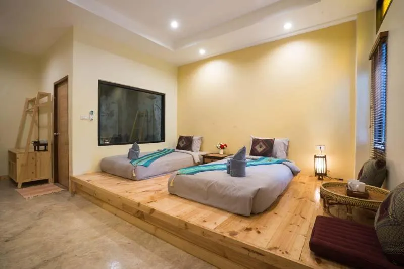 Bed in Sri Anan Pura Hotel