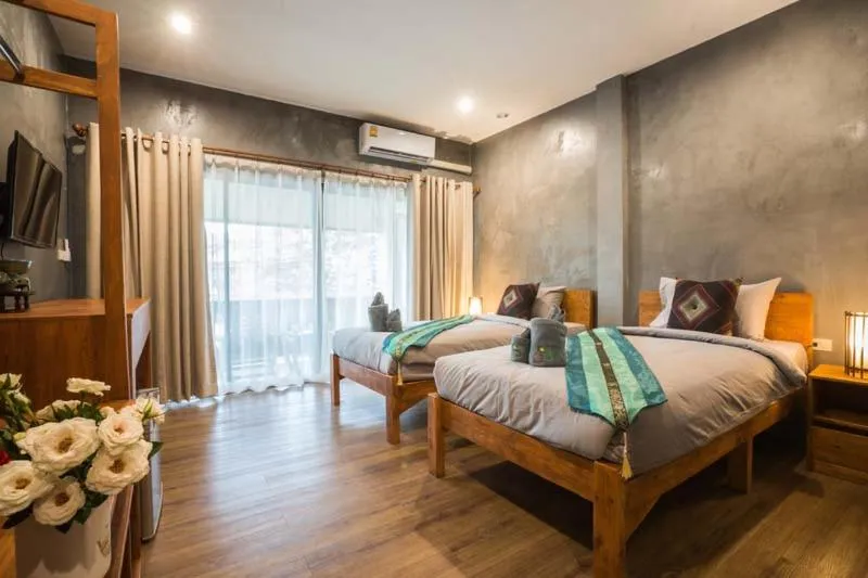 Bed in Sri Anan Pura Hotel