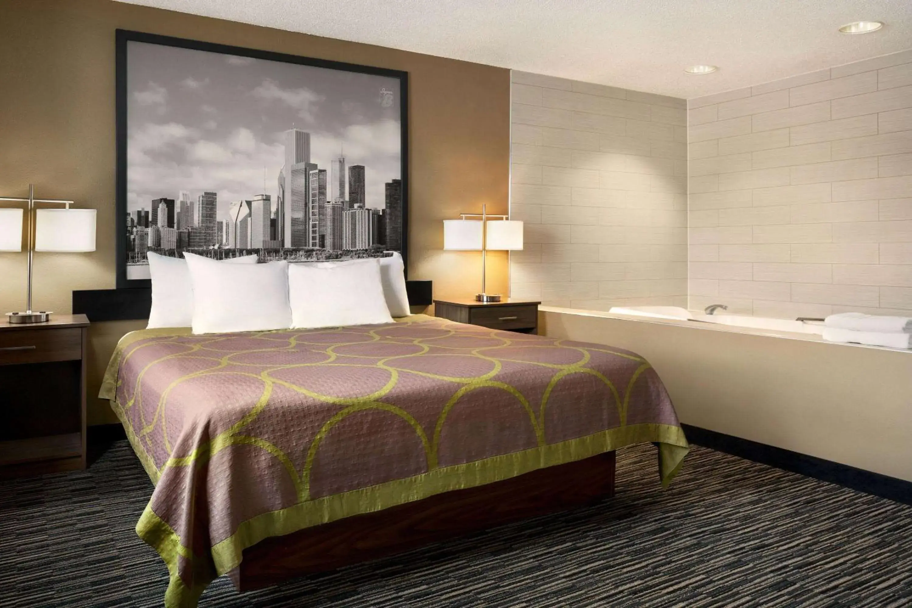 Photo of the whole room, Bed in Super 8 by Wyndham Joliet I-55 N/Chicago Photo of the whole room, Bed in Super 8 by Wyndham Joliet I-55 N/Chicago