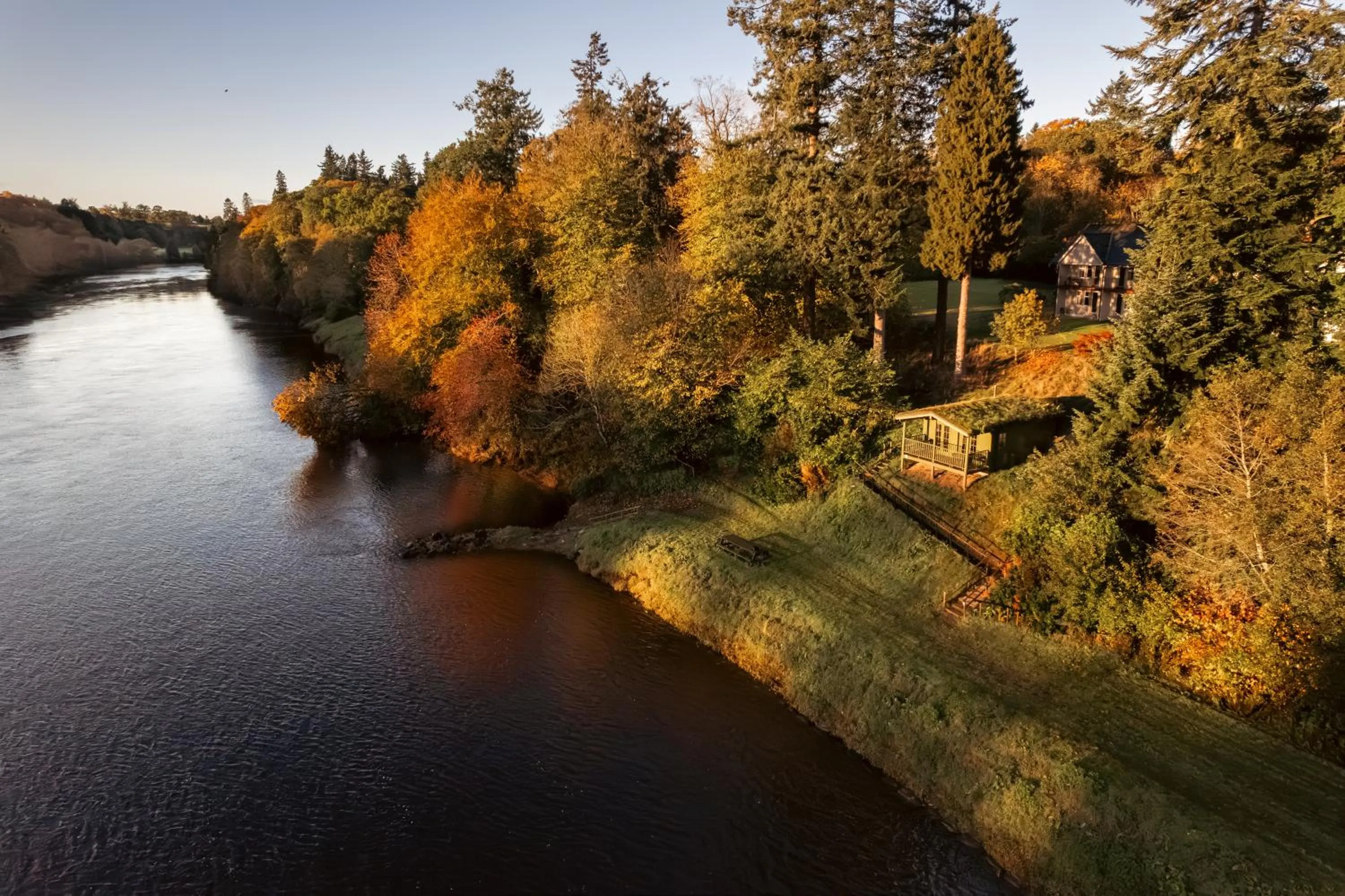 River view in Ballathie House Hotel