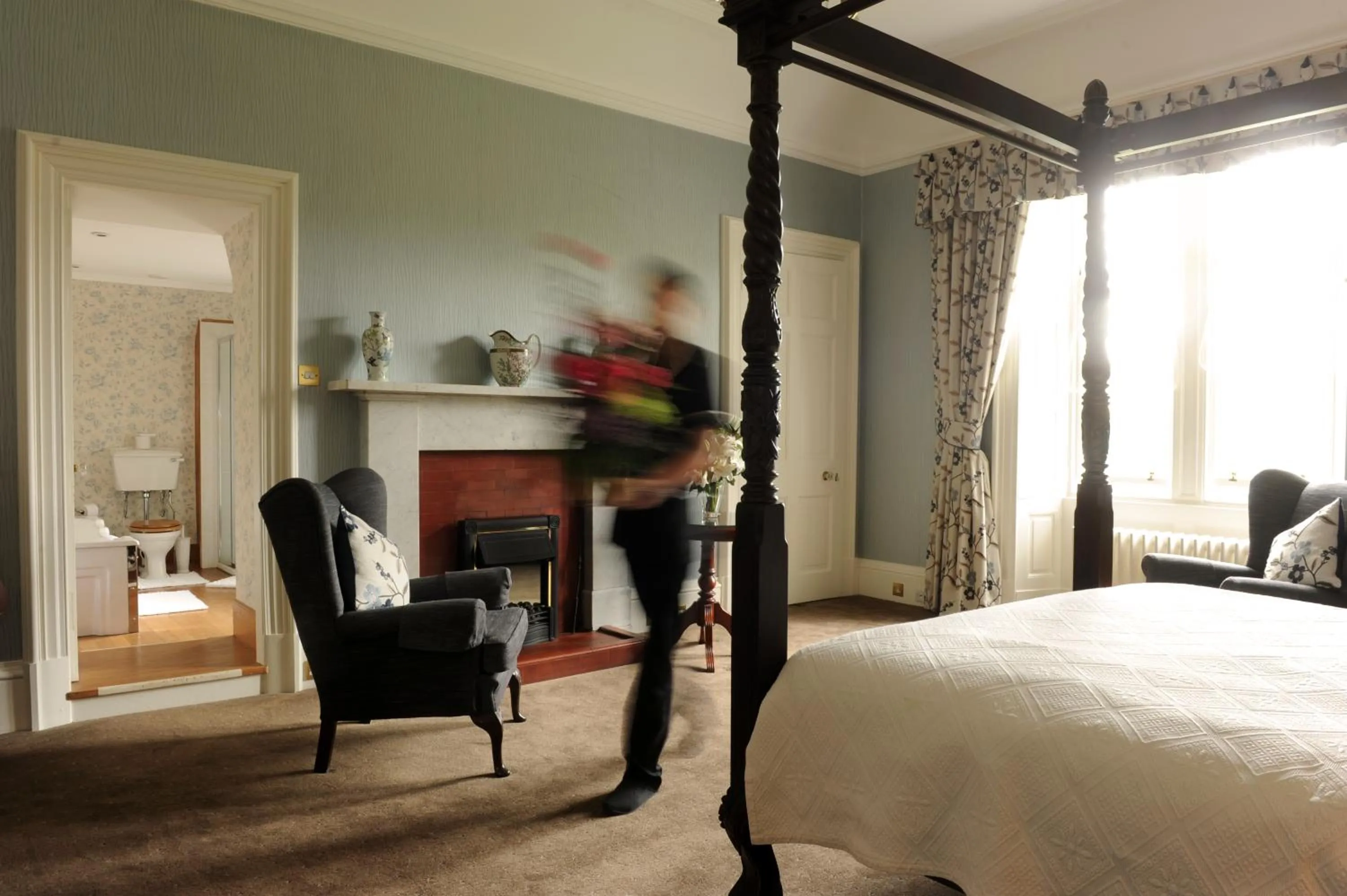 Bed in Ballathie House Hotel