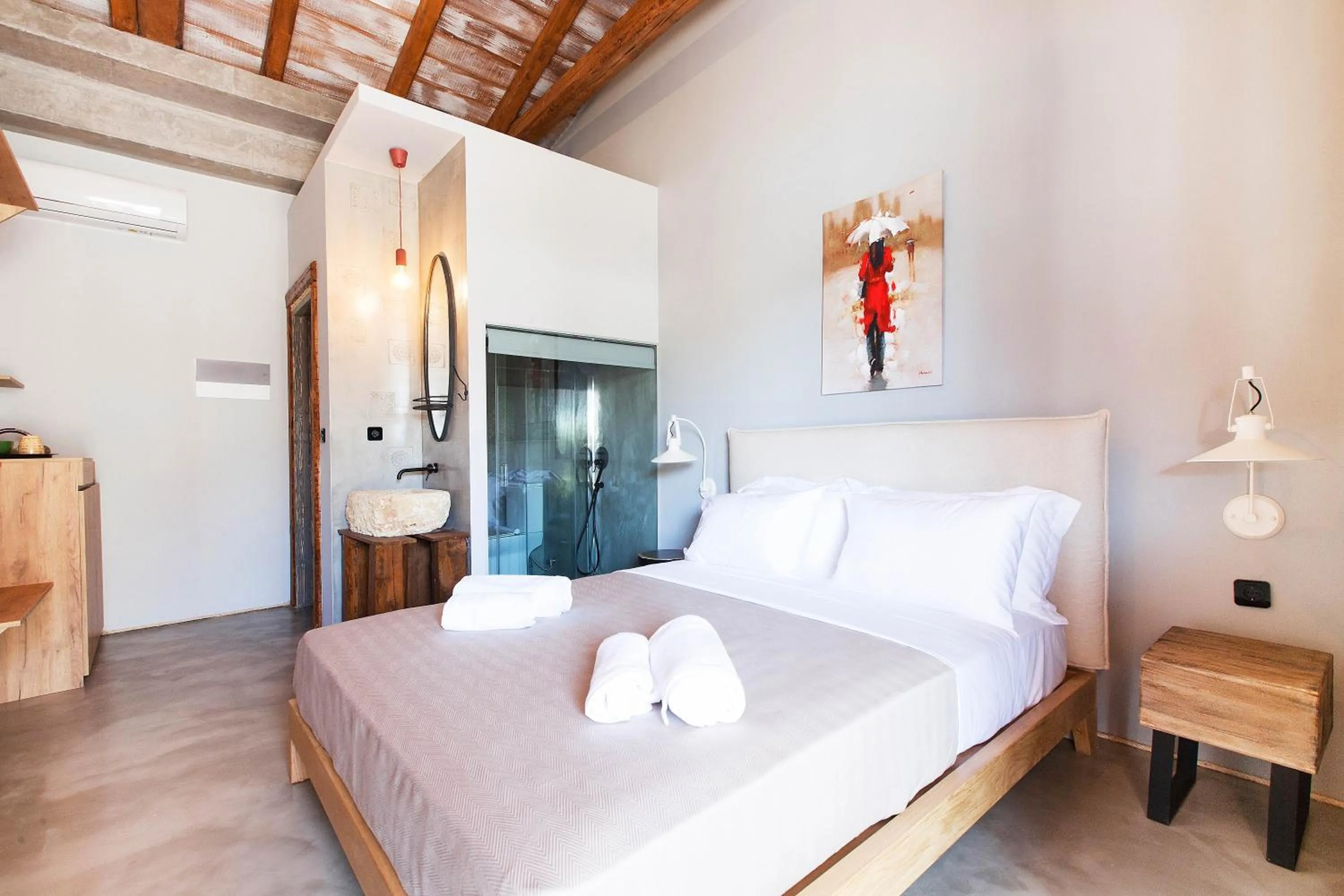 Bed in Casa Afytos - Adults Only