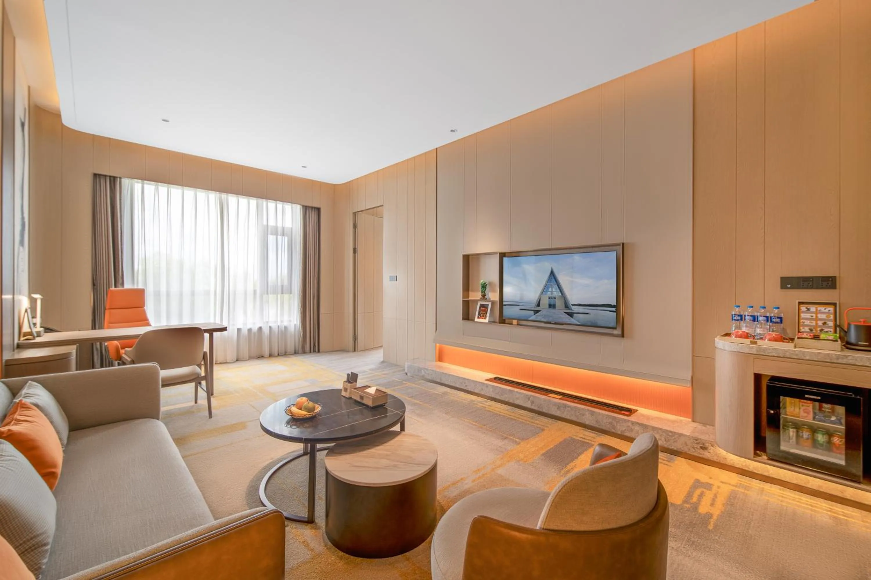 Living room in Suzhou Tongli Lake View Hotel