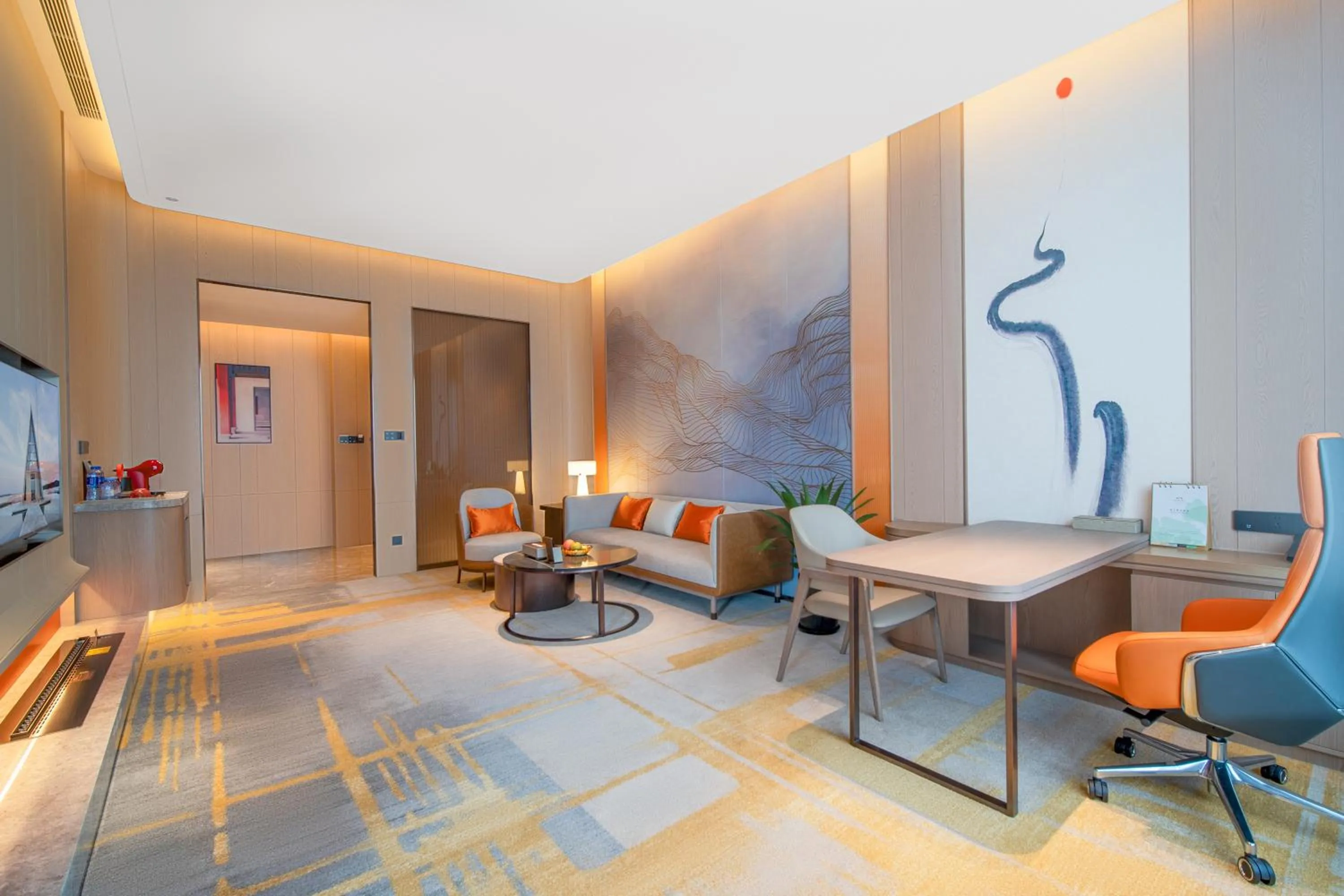 Living room in Suzhou Tongli Lake View Hotel