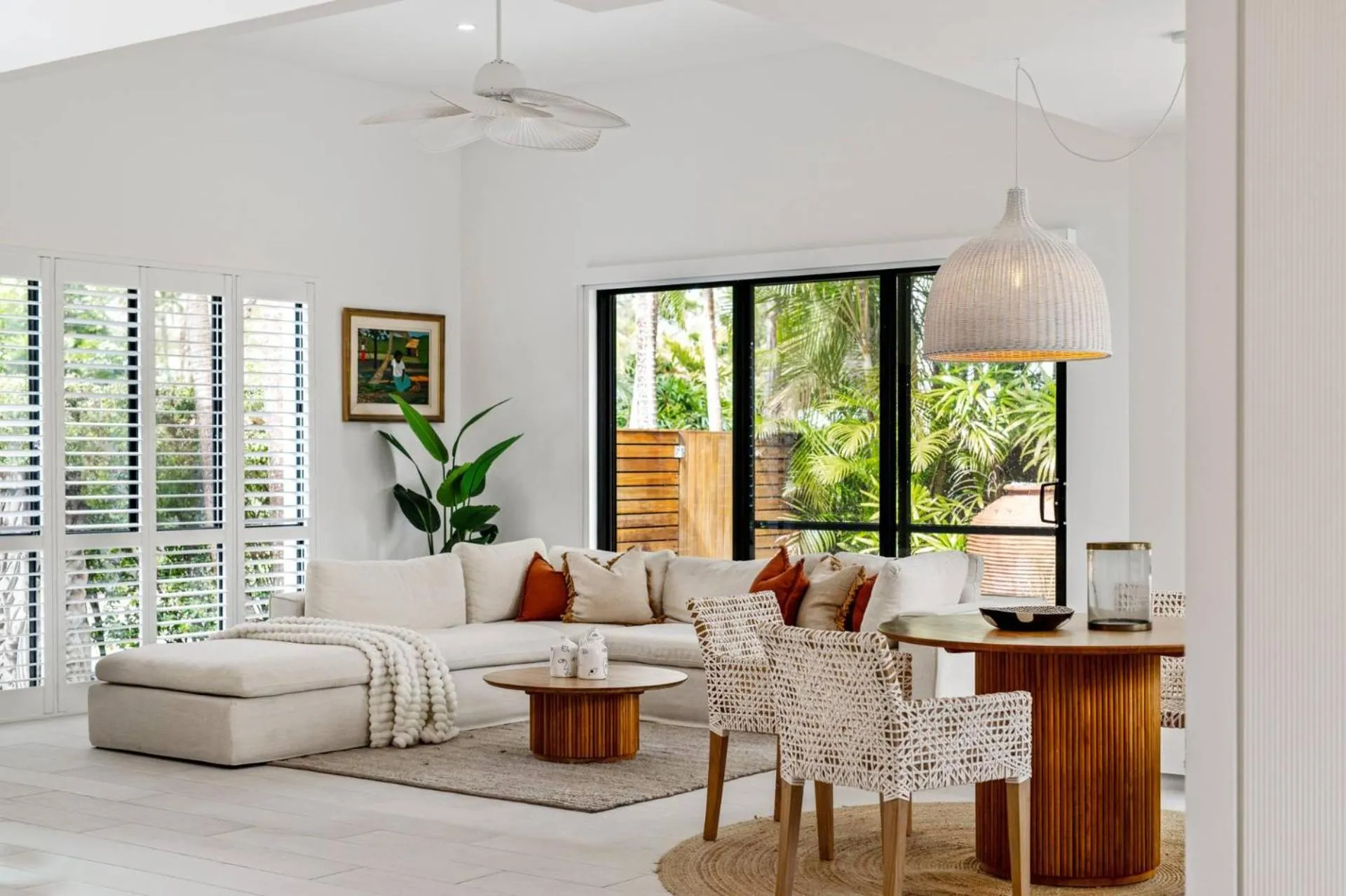 Living room in Noosa Village River Resort