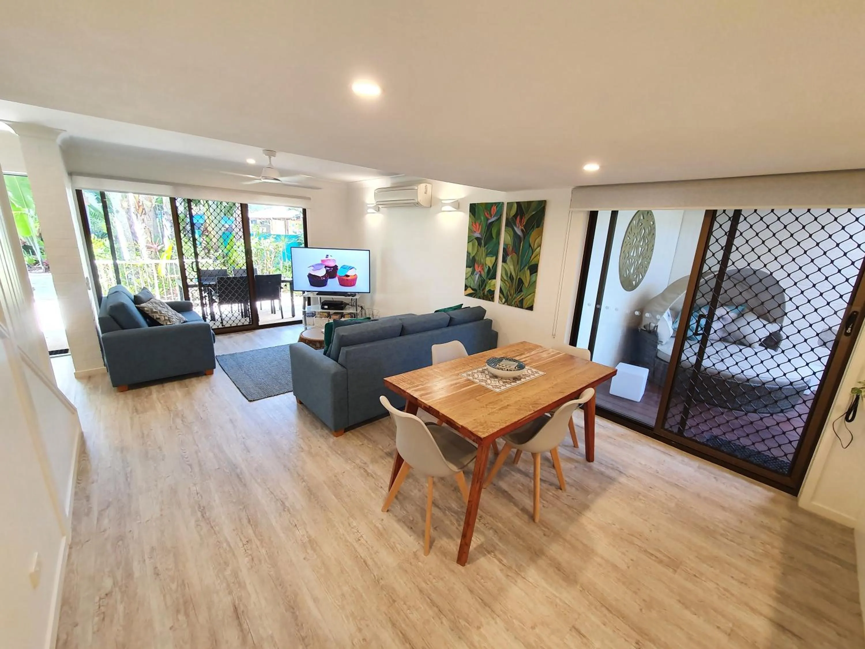 Living room in Noosa Village River Resort