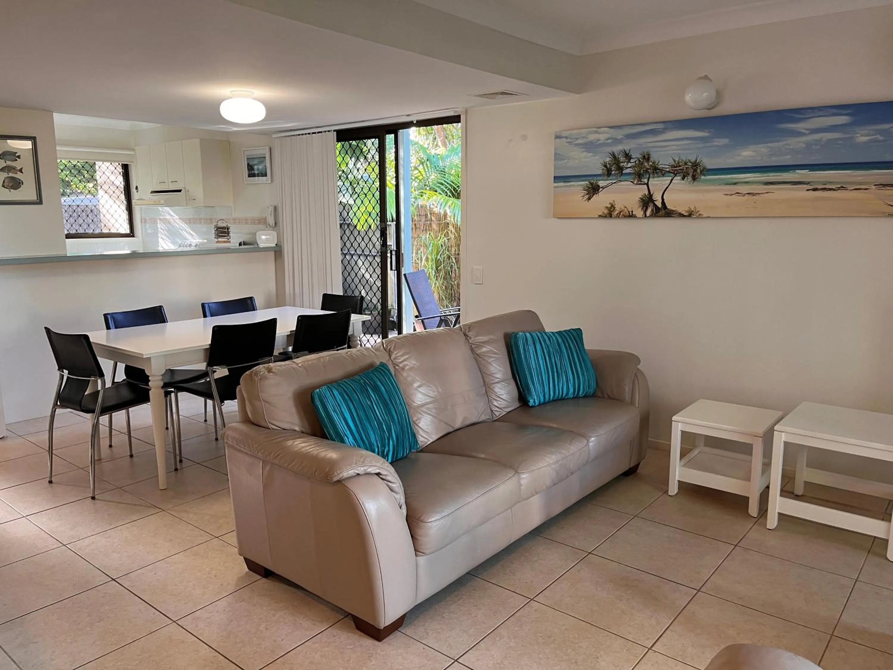 Living room in Noosa Village River Resort