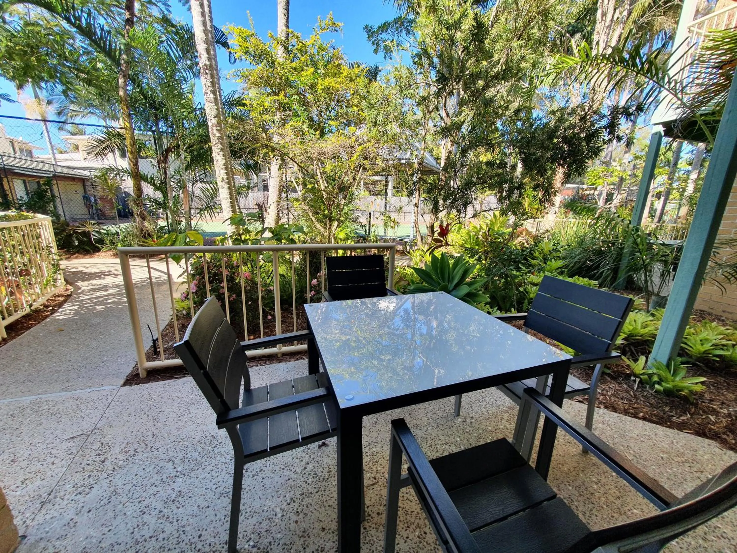 Patio in Noosa Village River Resort