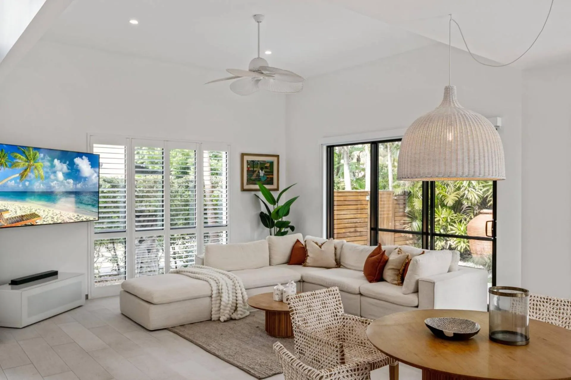 Living room in Noosa Village River Resort