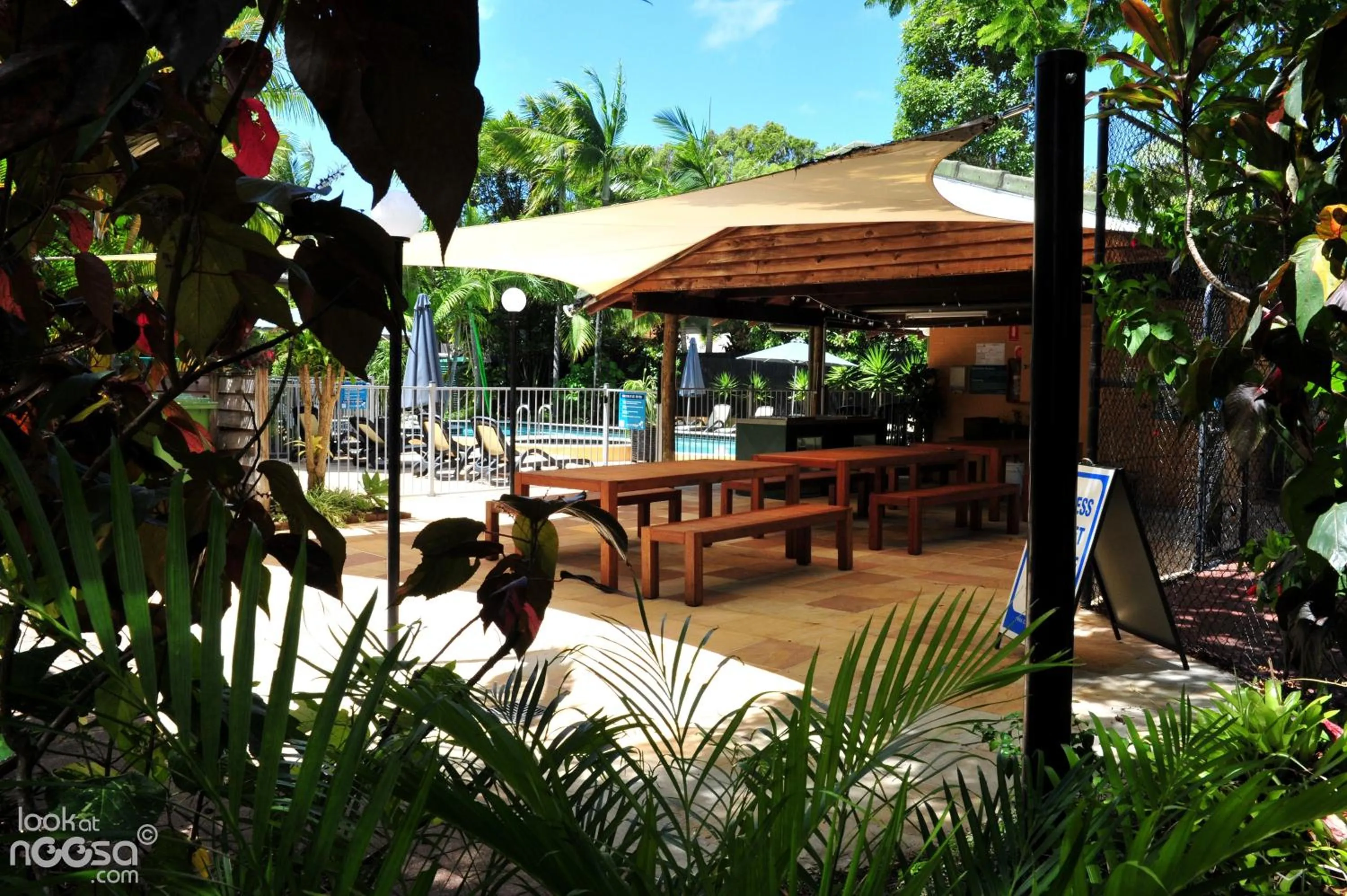 Patio in Noosa Village River Resort