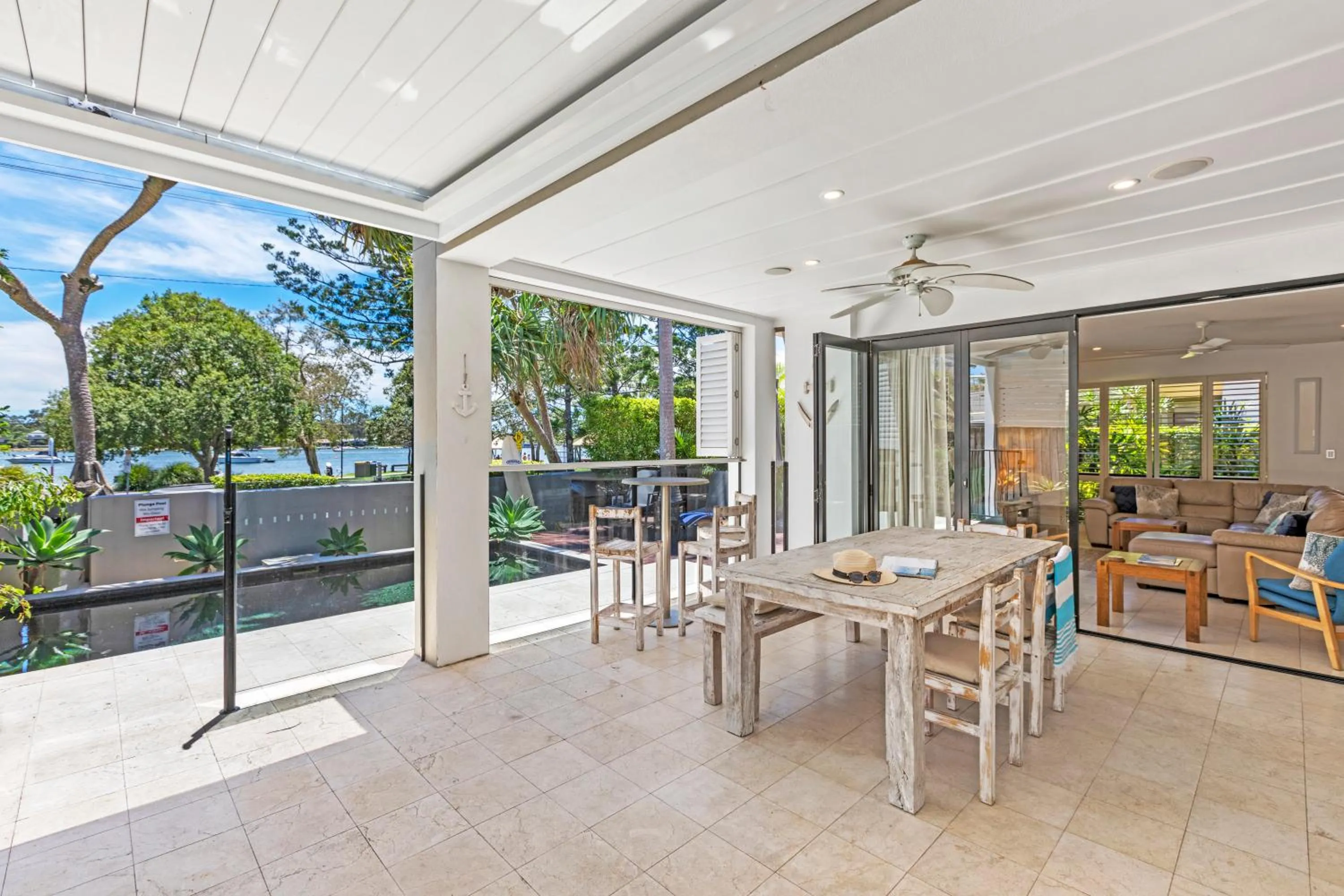 Patio in Noosa Village River Resort